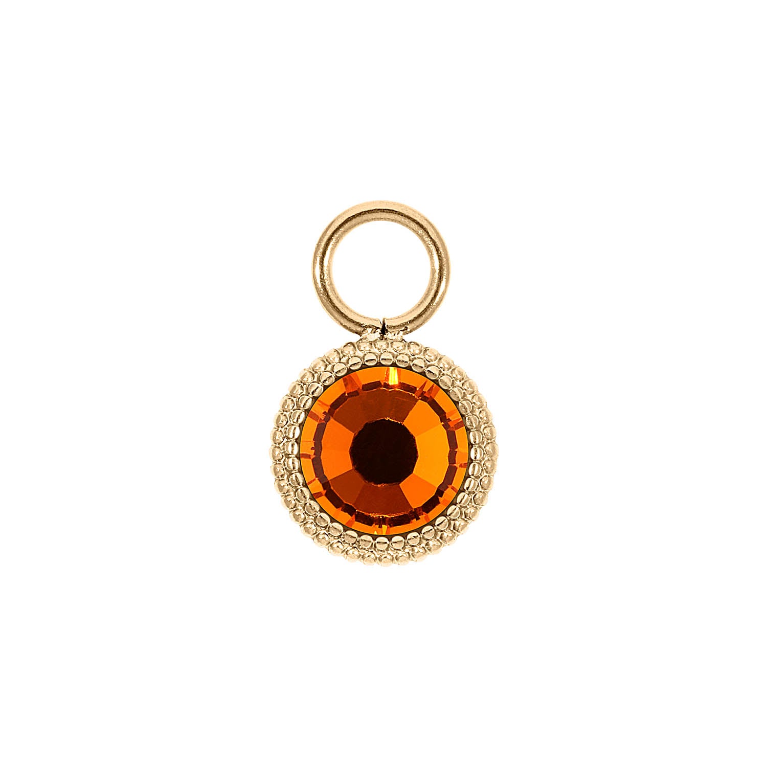 Fabero Flat Charm 10 mm - Gold sun