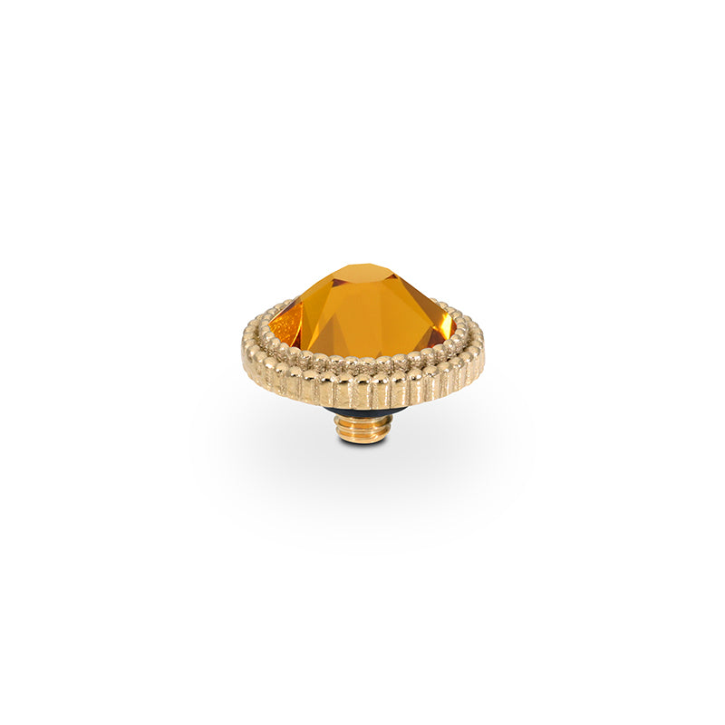 Fabero Flat Top 10 mm - Gold Topaz