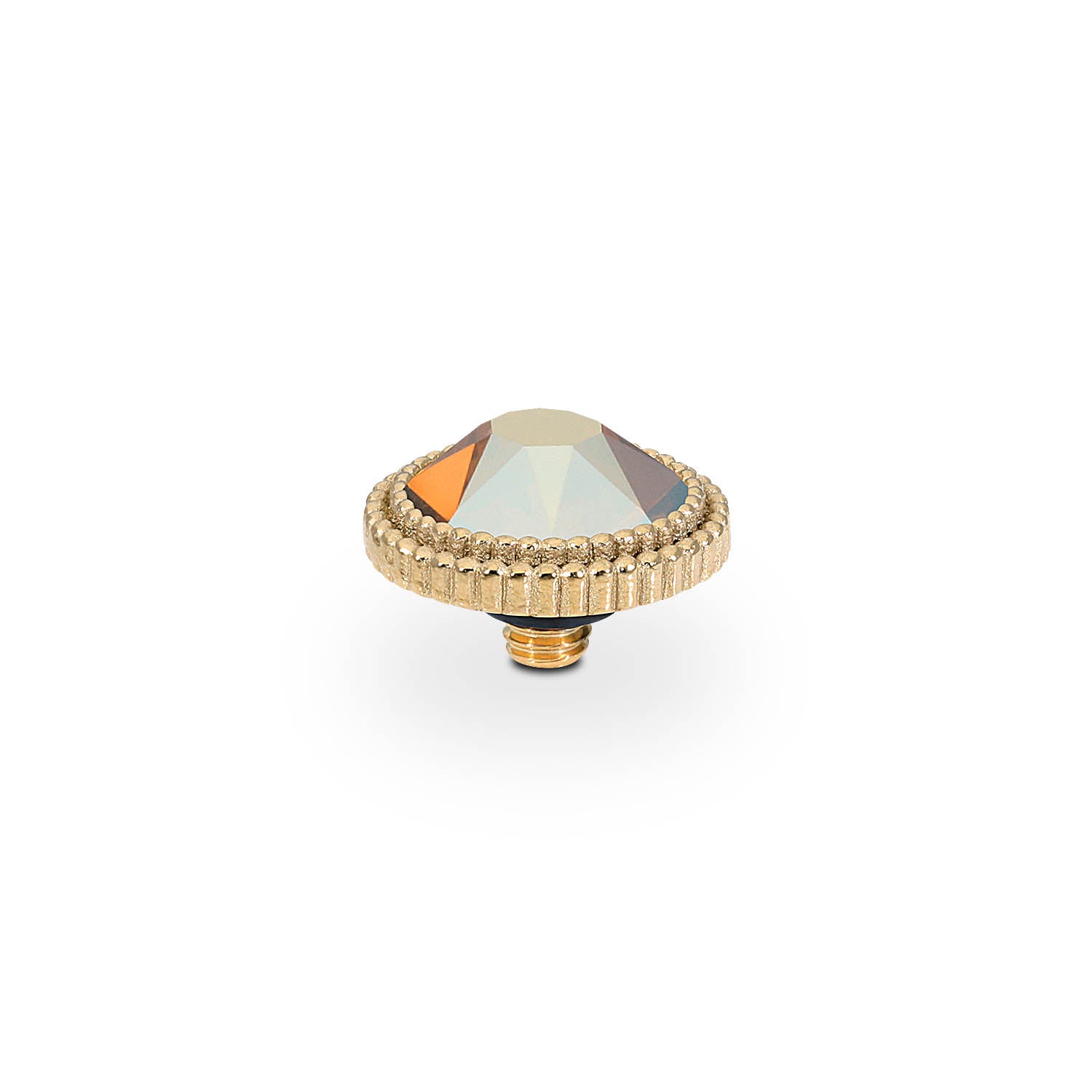 Fabero Flat Top 10 mm - Gold metallic sunshine