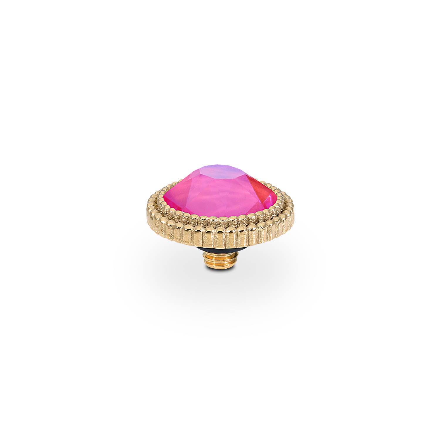 Fabero Flat Top 10 mm - Gold lotus pink delite