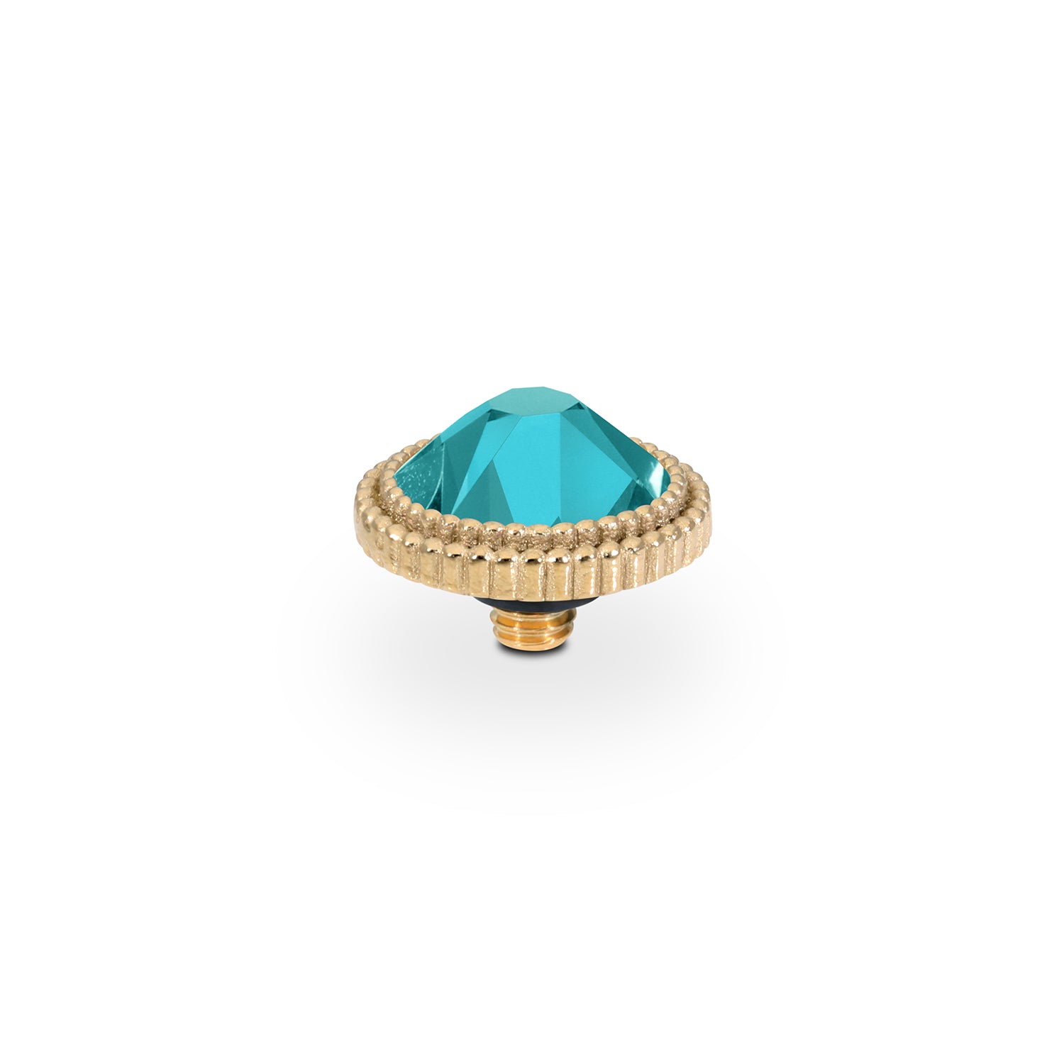 Fabero Flat Top 10 mm - Gold Crystal Pine Green Ignite