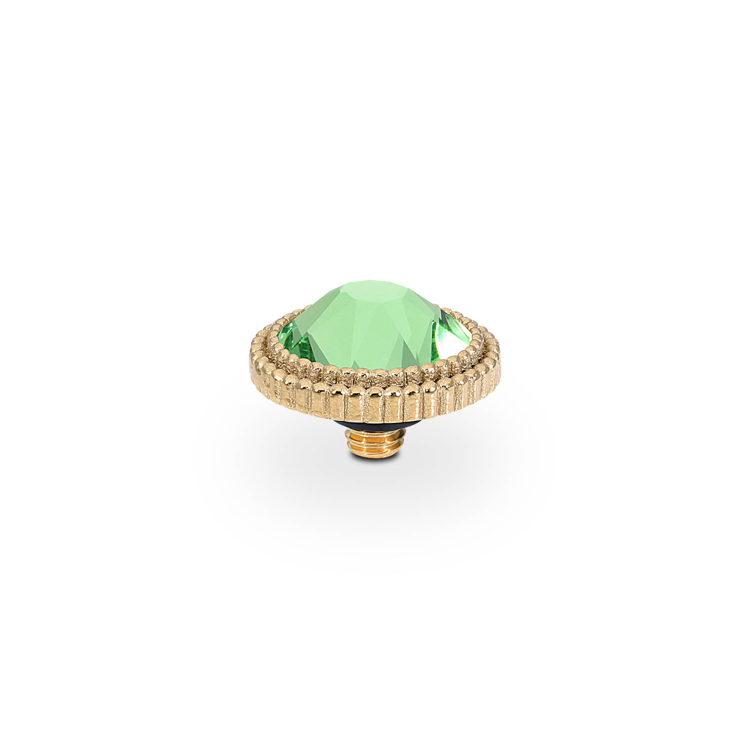 Fabero Flat Top 10 mm - Gold peridot