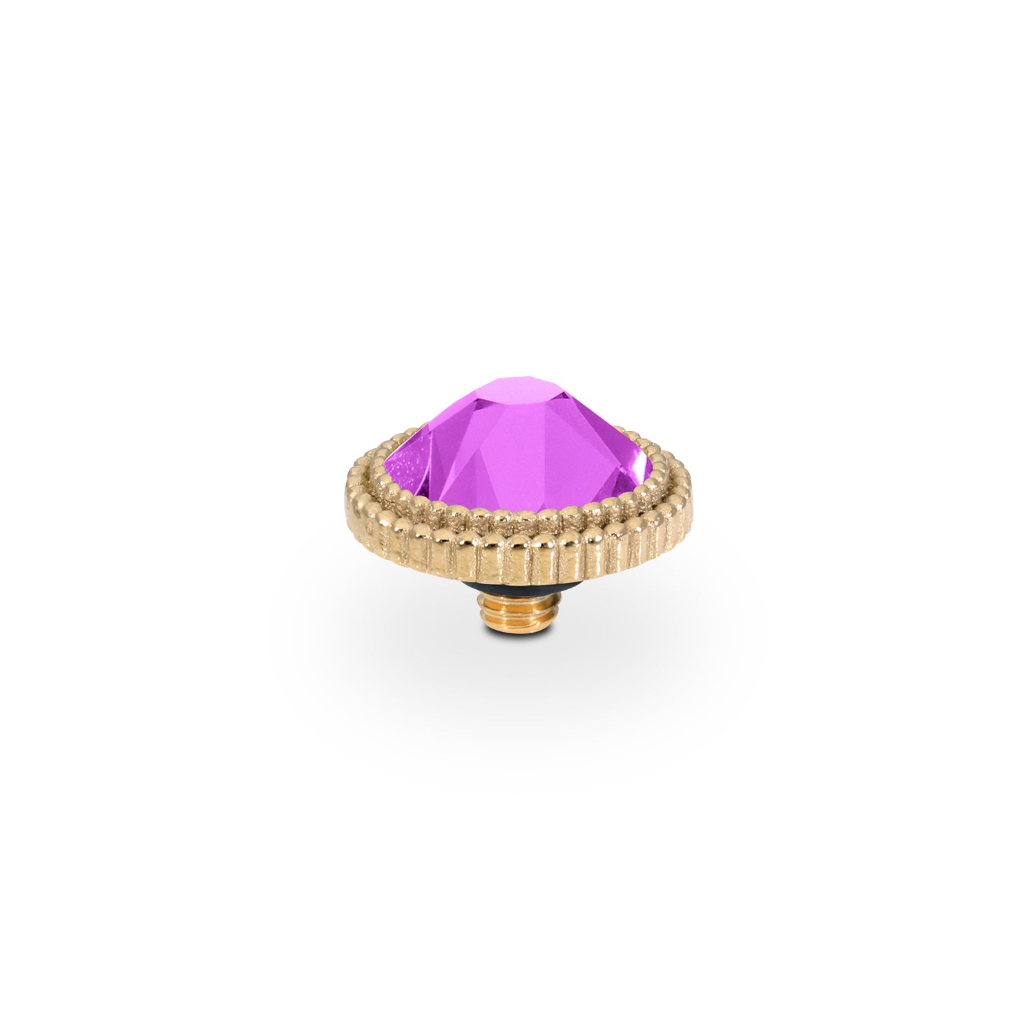 Fabero Flat Top 10 mm - Gold ReCreated Dark Sapphire