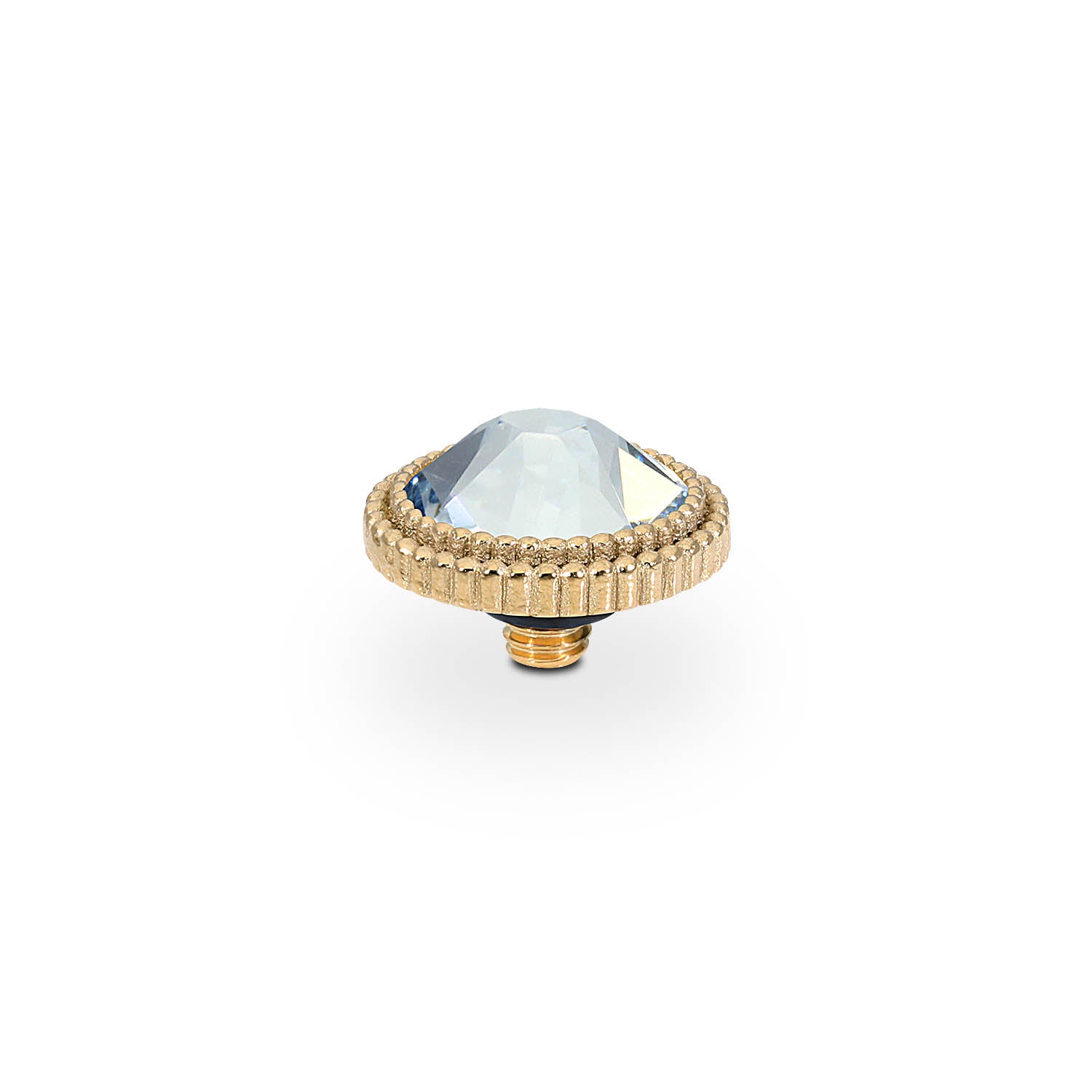 Fabero Flat Top 10 mm - Gold blue shade
