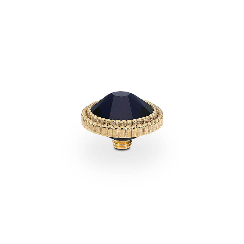Fabero Flat Top 10 mm - Gold Dark Indigo