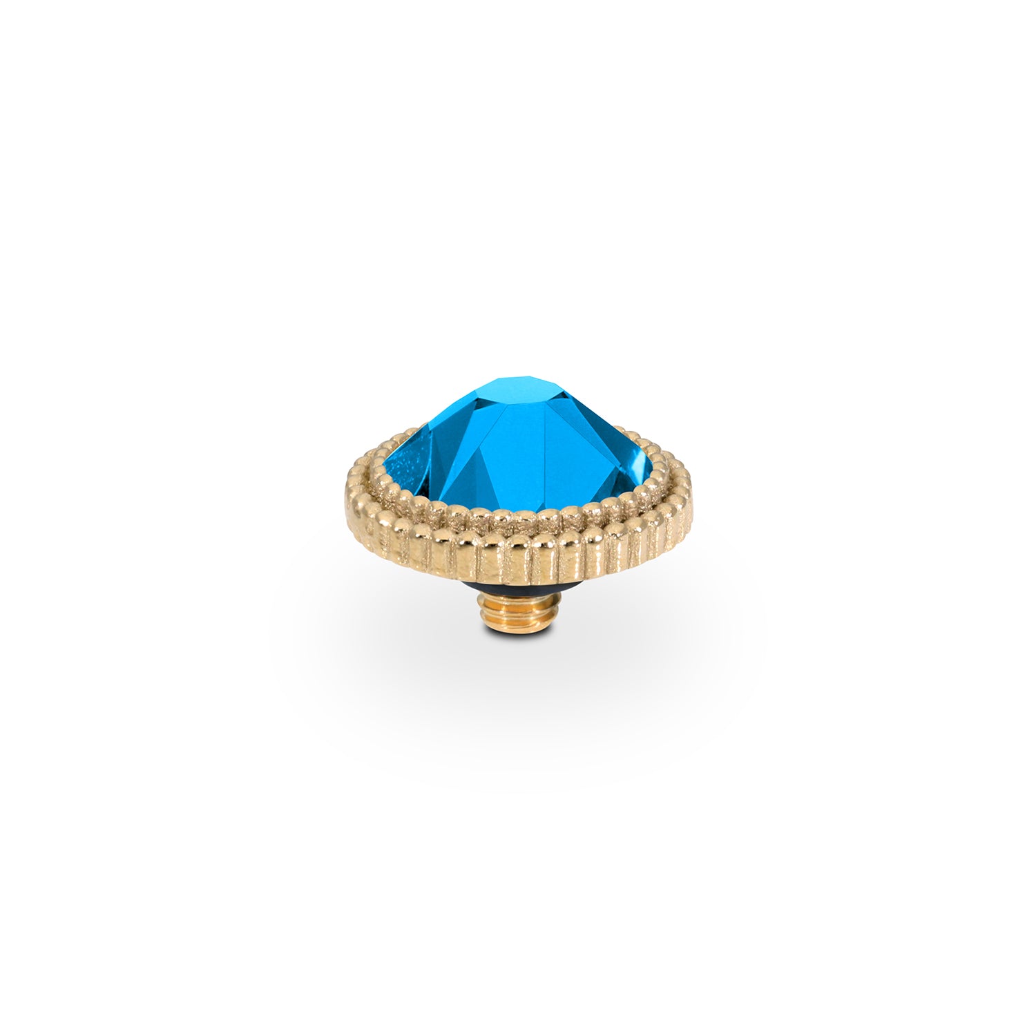 Fabero Flat Top 10 mm - Gold Denim Blue