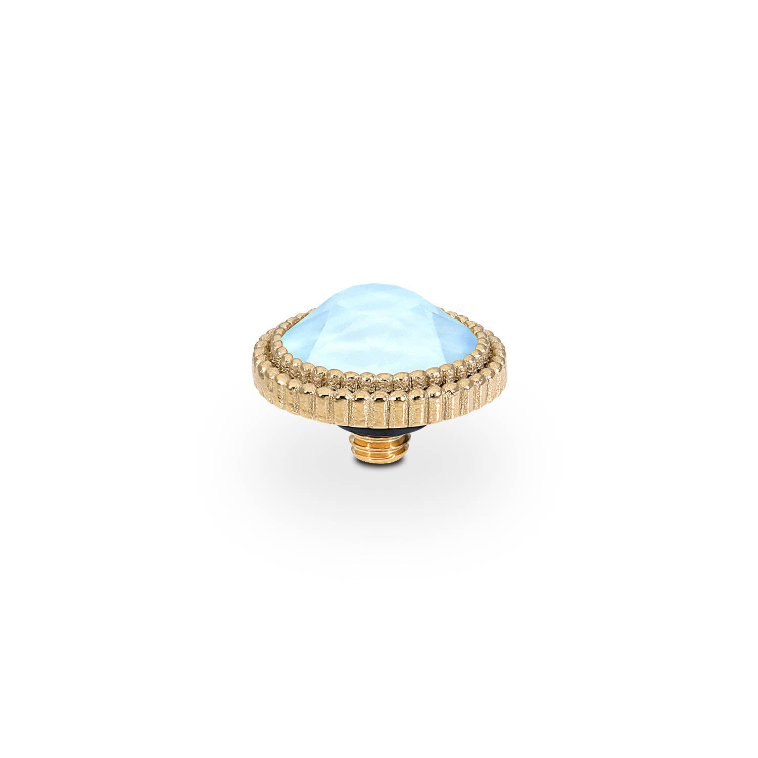 Fabero Flat Top 10 mm - Gold crystal sky ignite