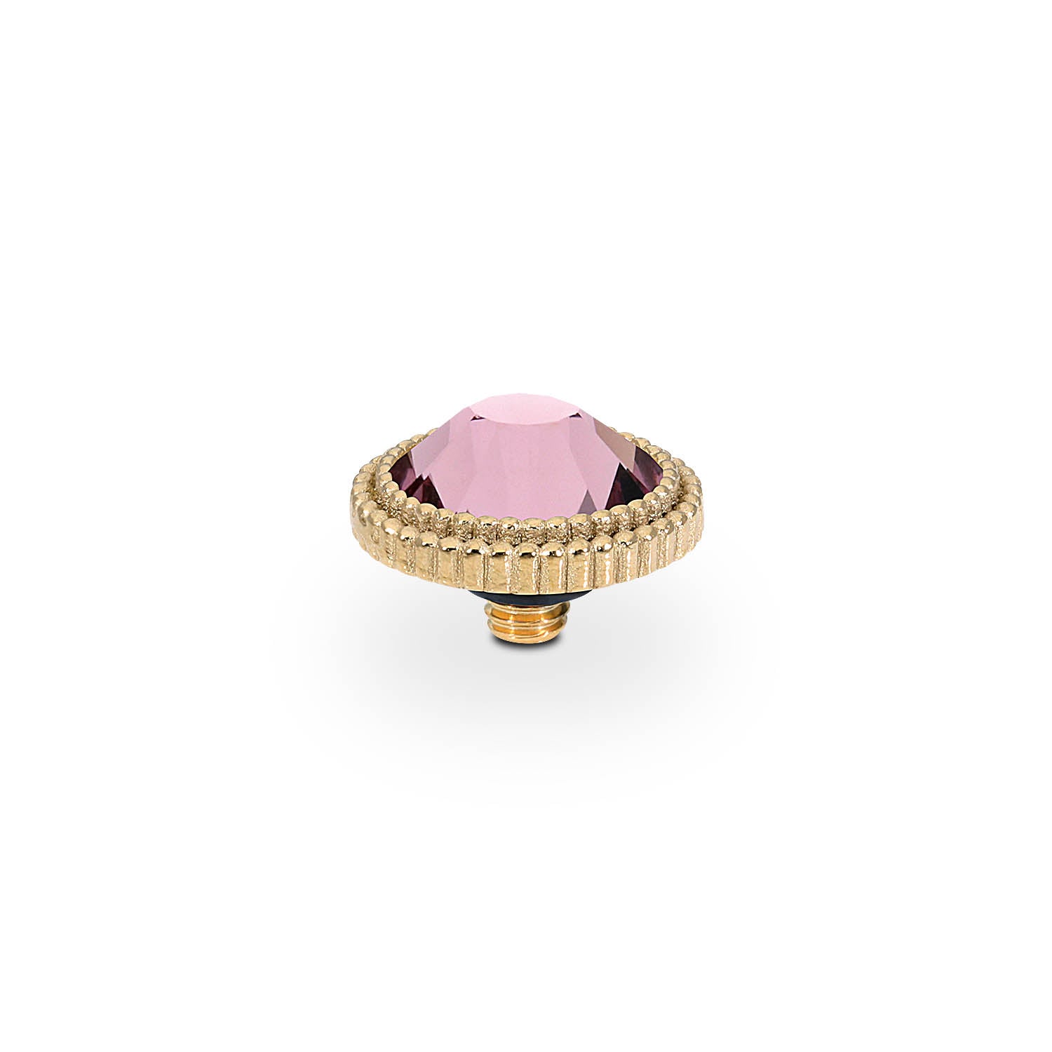 Fabero Flat Top 10 mm - Gold light amethyst