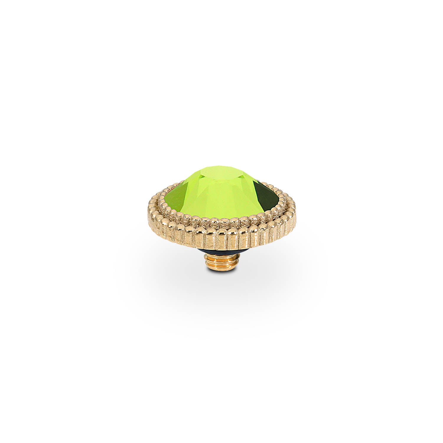 Fabero Flat Top 10 mm - Gold Citrus Green