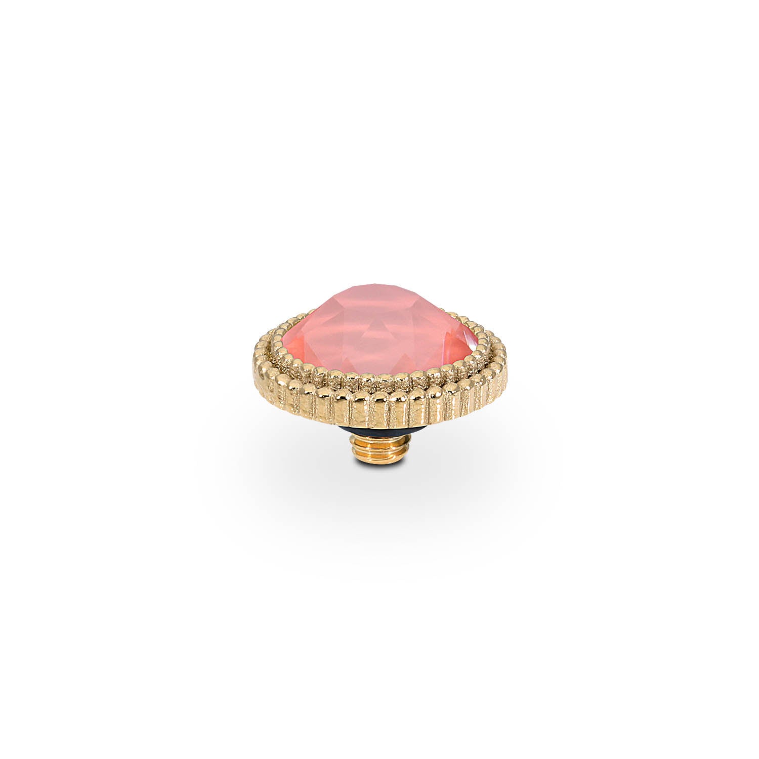 Fabero Flat Top 10 mm - Gold crystal maroon ignite