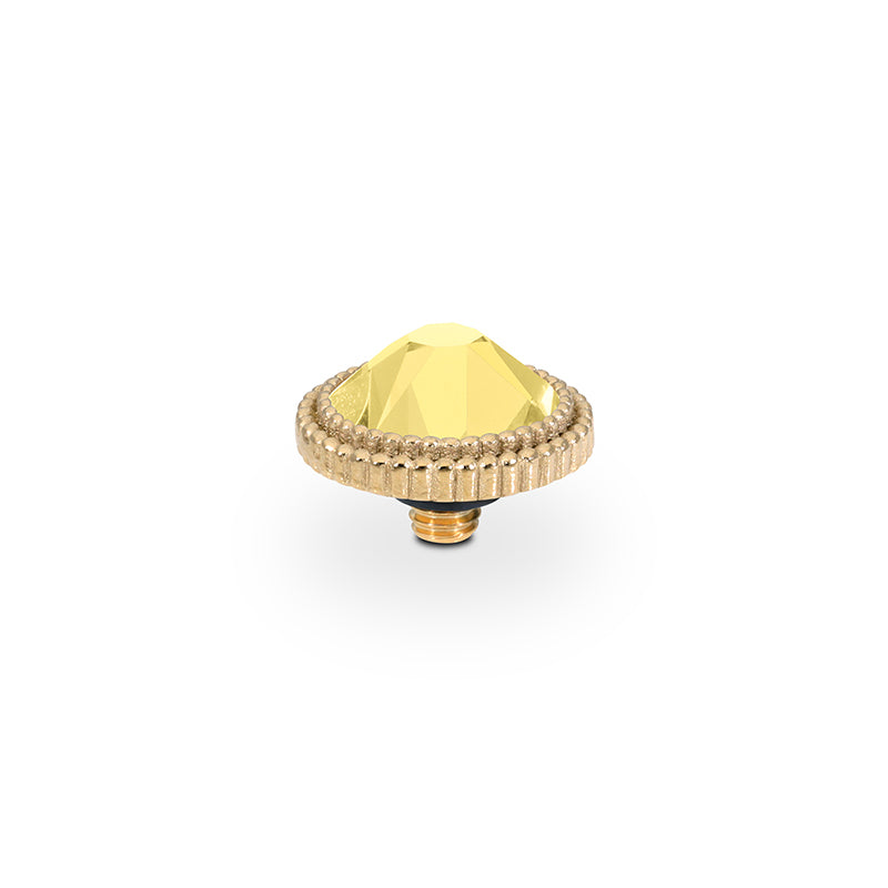 Fabero Flat Top 10 mm - Gold Recreated Dark Jonquil