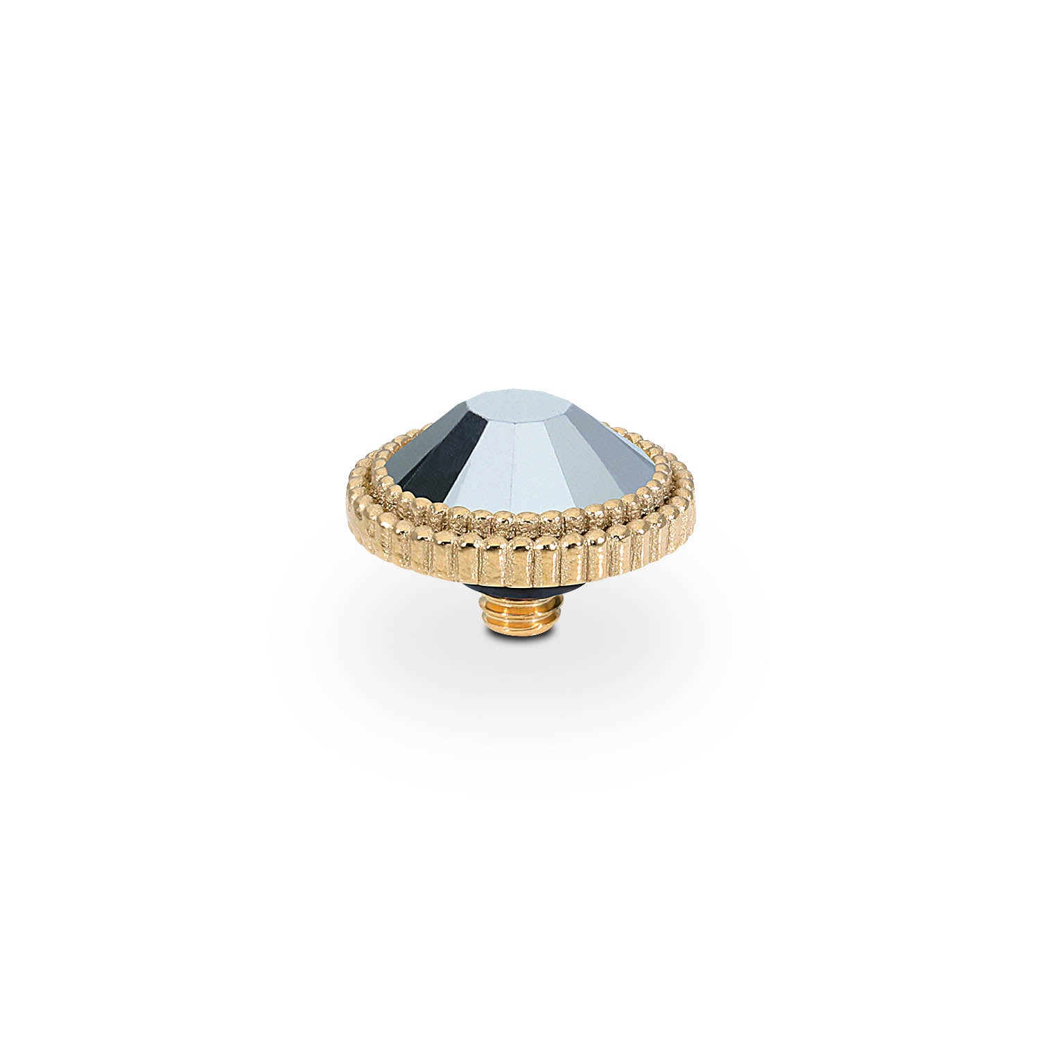 Fabero Flat Top 10 mm - Gold crystal labrador