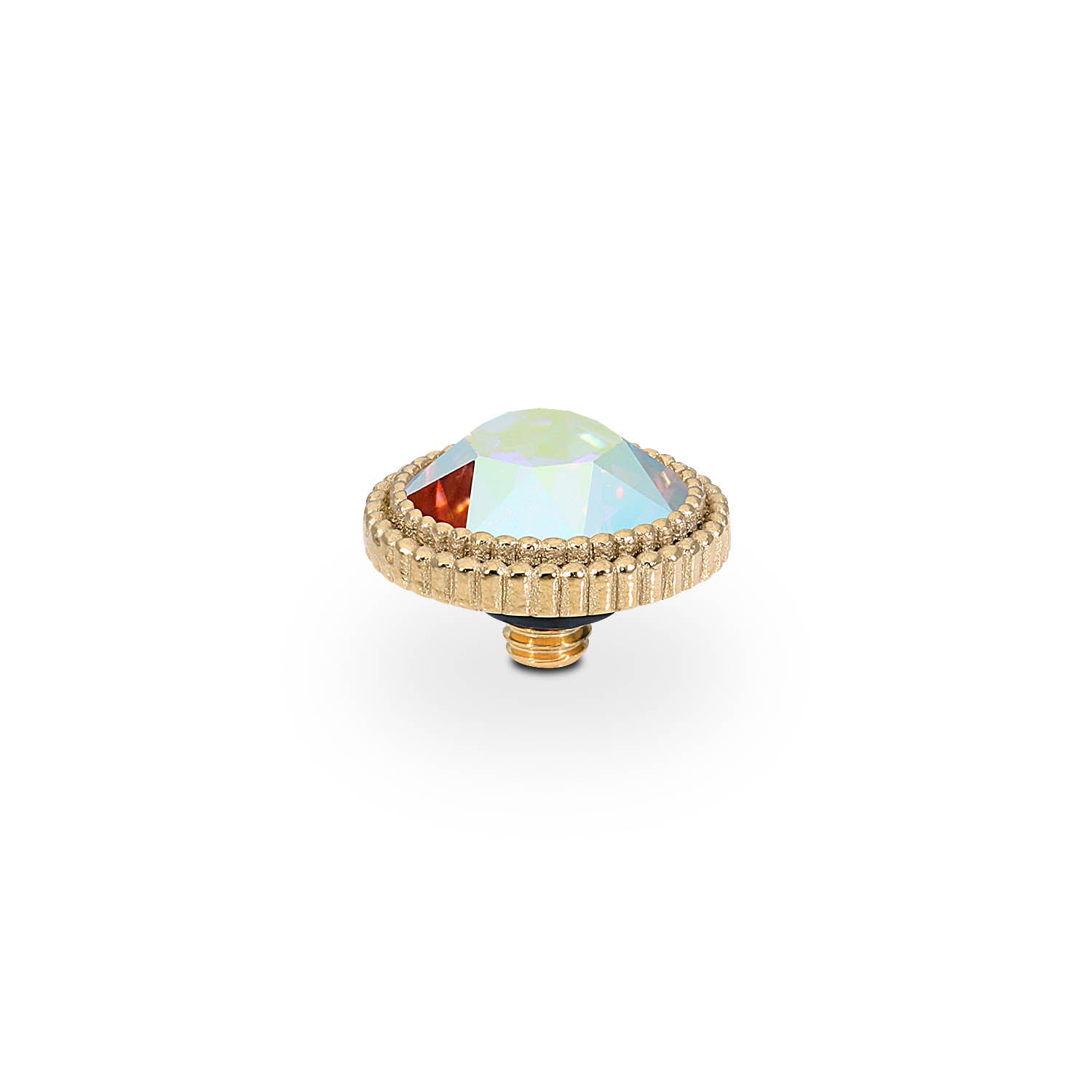 Fabero Flat Top 10 mm - Gold crystal aurora boreale