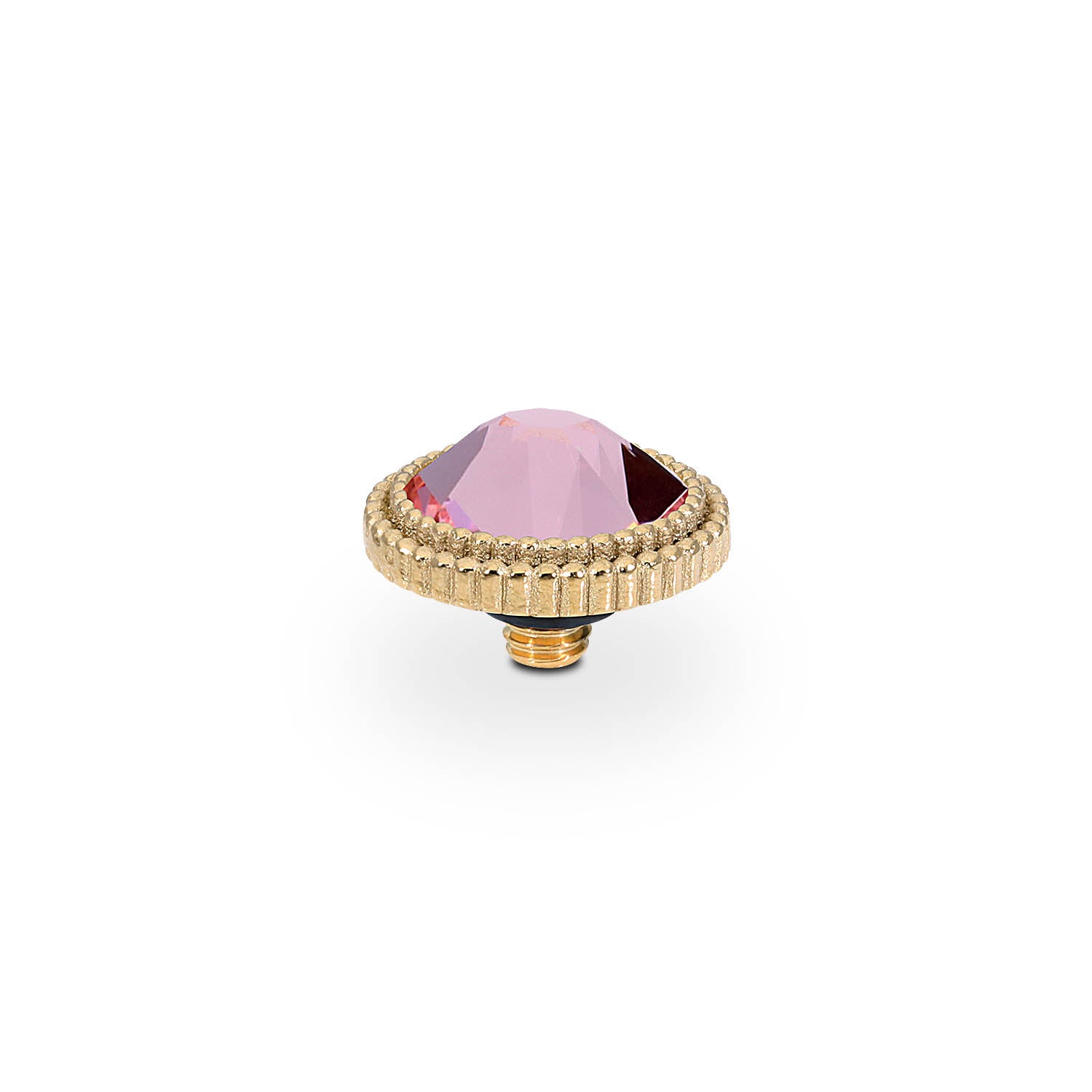 Fabero Flat Top 10 mm - Gold Light Rose