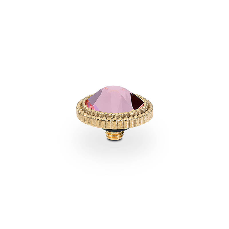 Fabero Flat Top 10 mm - Gold Light Rose