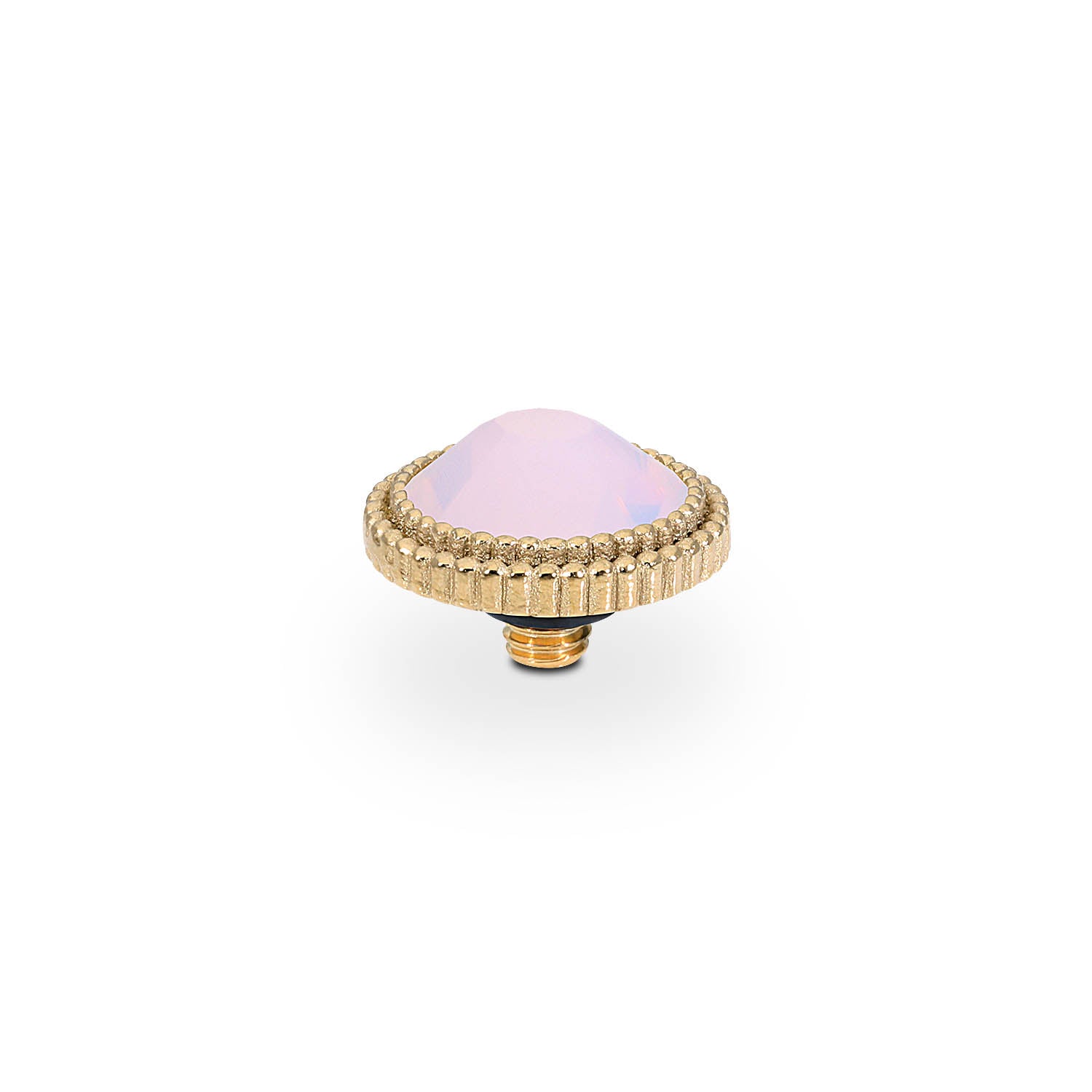 Fabero Flat Top 10 mm - Gold rose opal