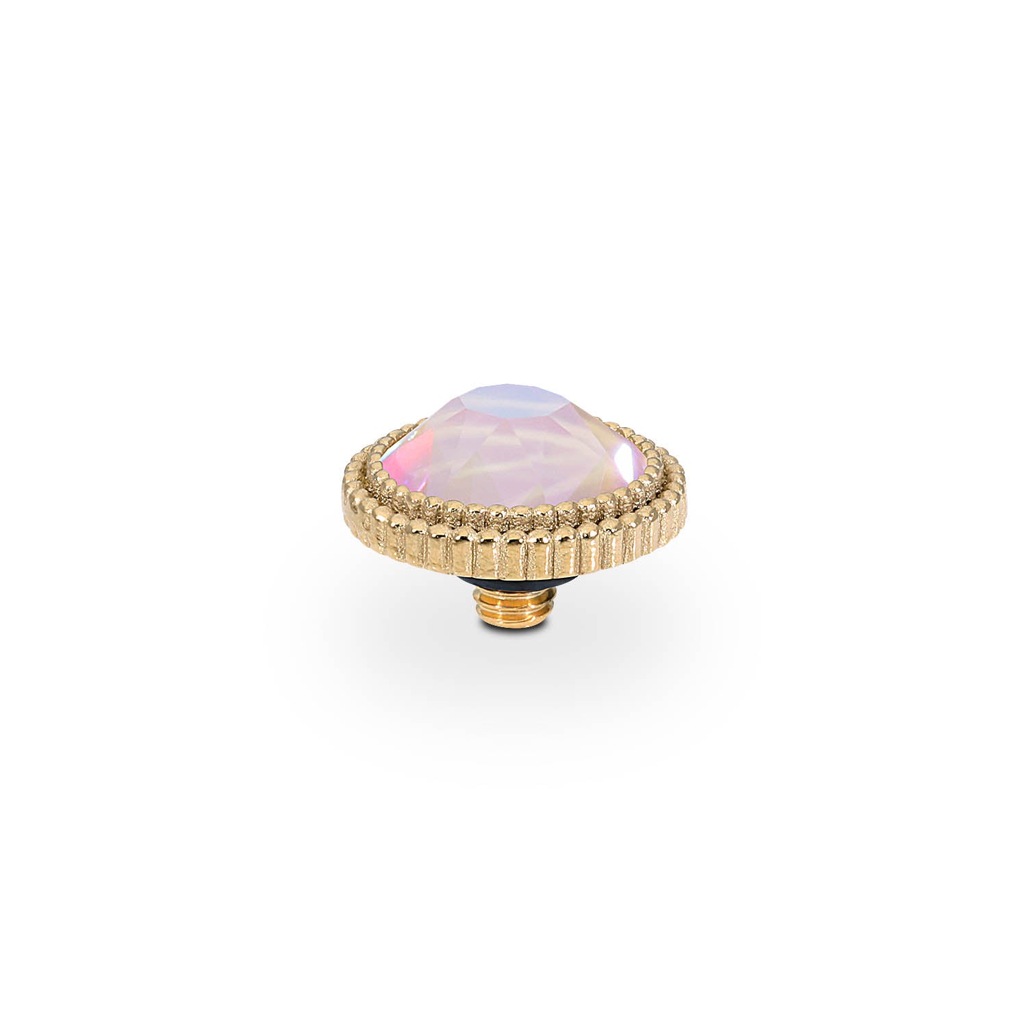 Fabero Flat Top 10 mm - Gold dusty pink delite