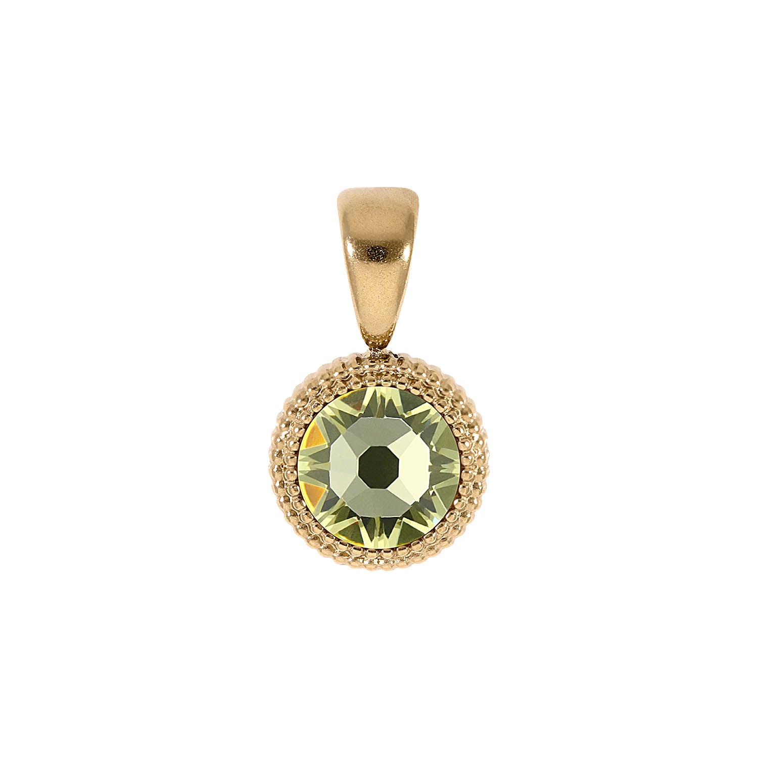 Fabero Flat Anhänger 10 mm - Gold Jonquil