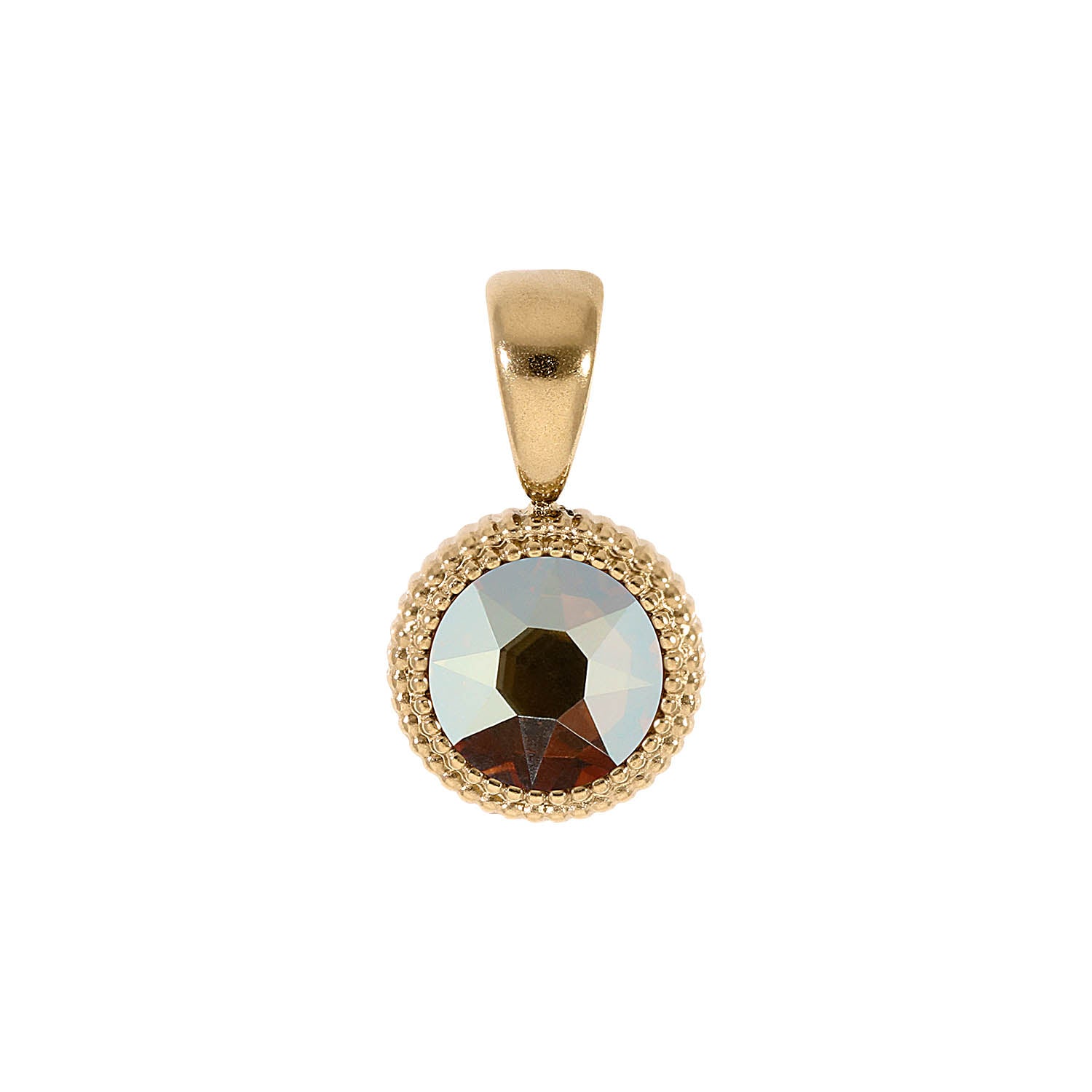 Fabero Flat Anhänger 10 mm - Gold metallic sunshine