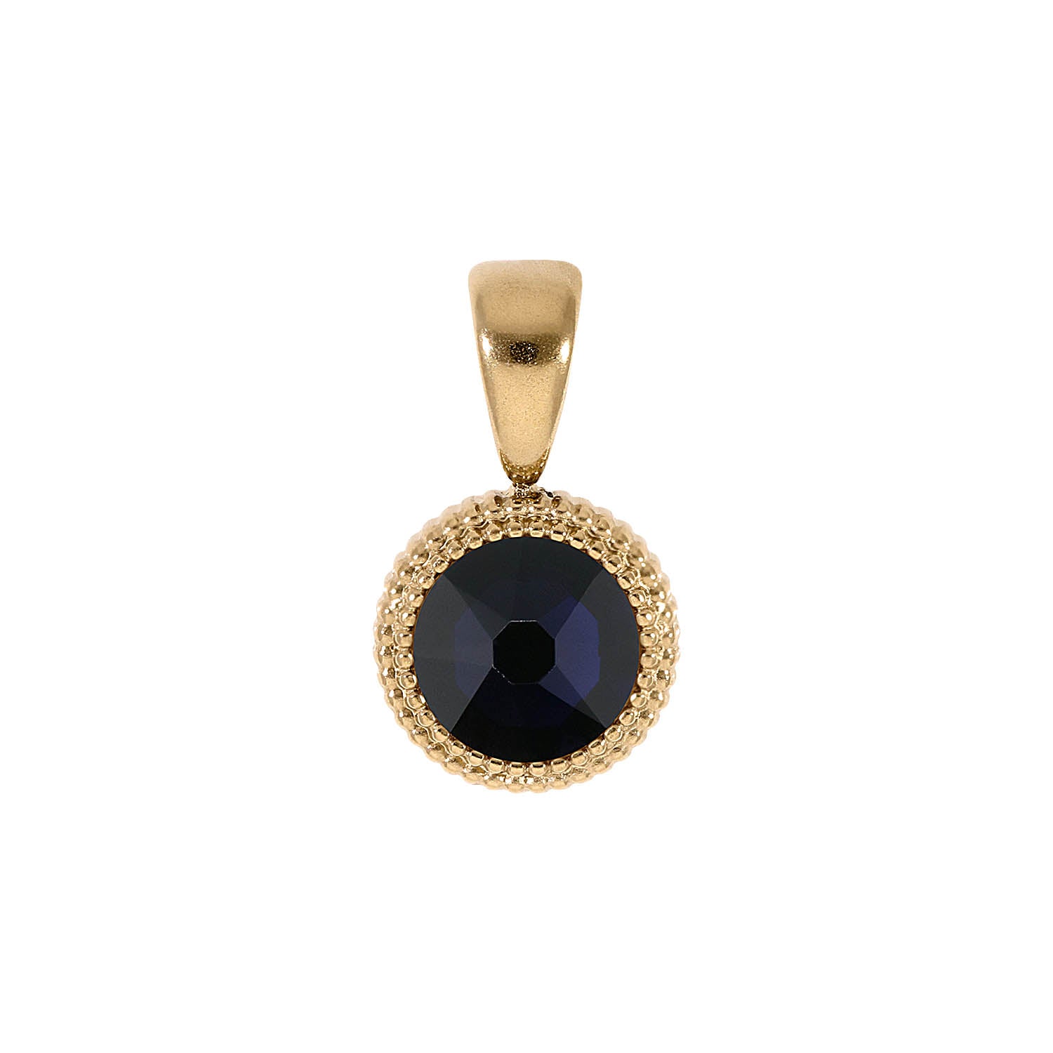 Fabero Flat Anhänger 10 mm - Gold Dark Indigo
