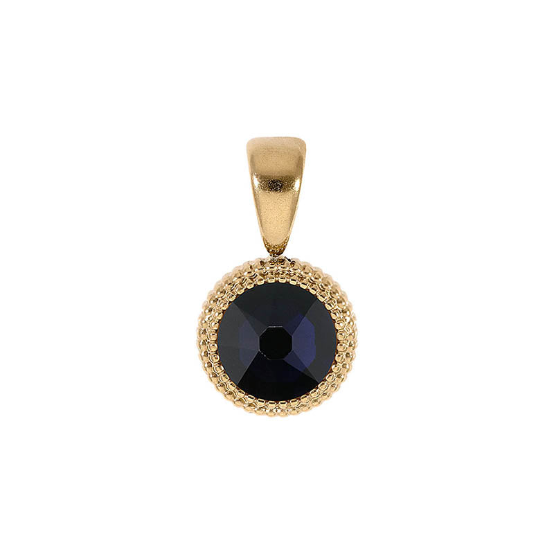 Fabero Flat Anhänger 10 mm - Gold Dark Indigo