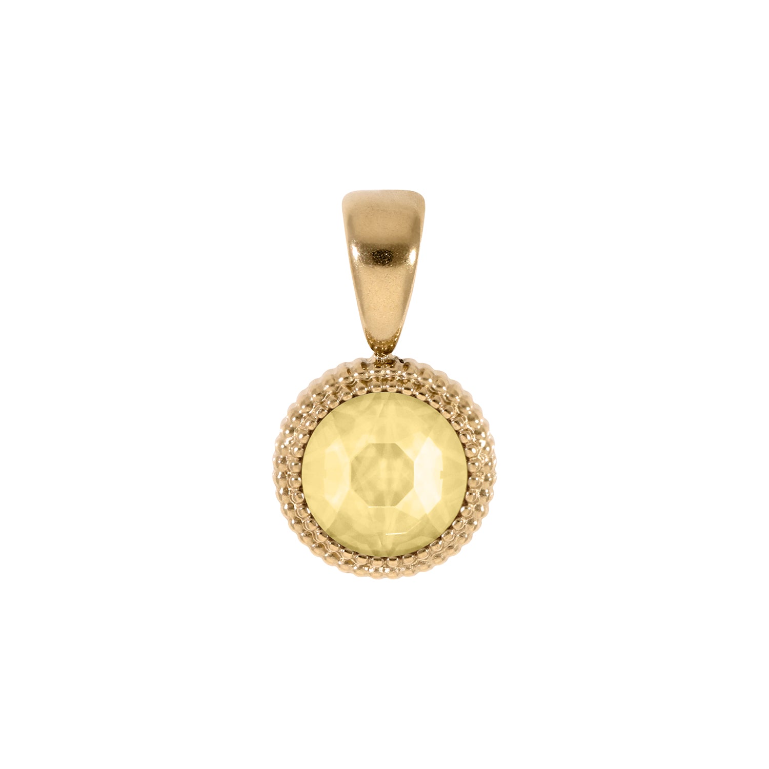 Fabero Flat Anhänger 10 mm - Gold Recreated Dark Jonquil