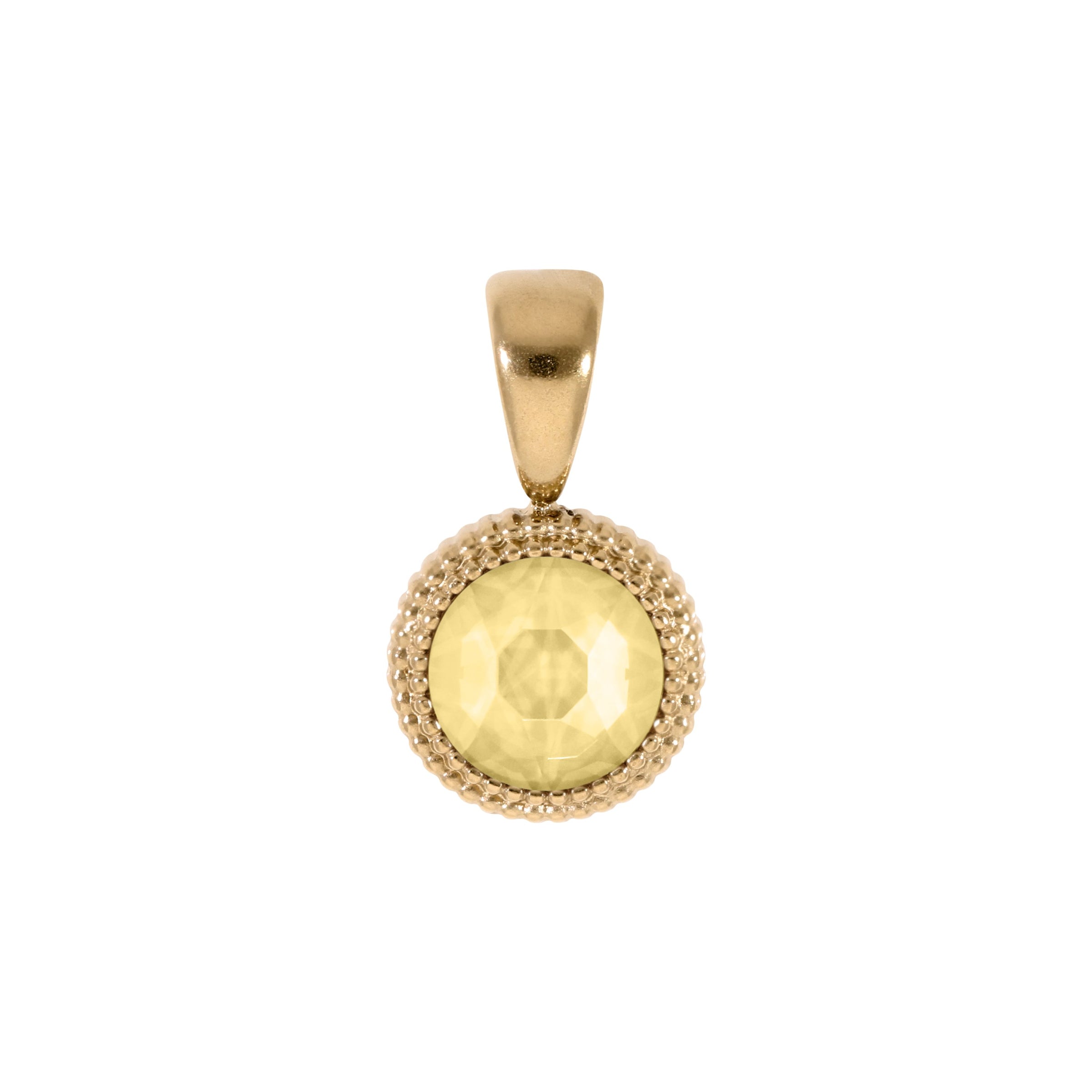 Fabero Flat Anhänger 10 mm - Gold Recreated Dark Jonquil
