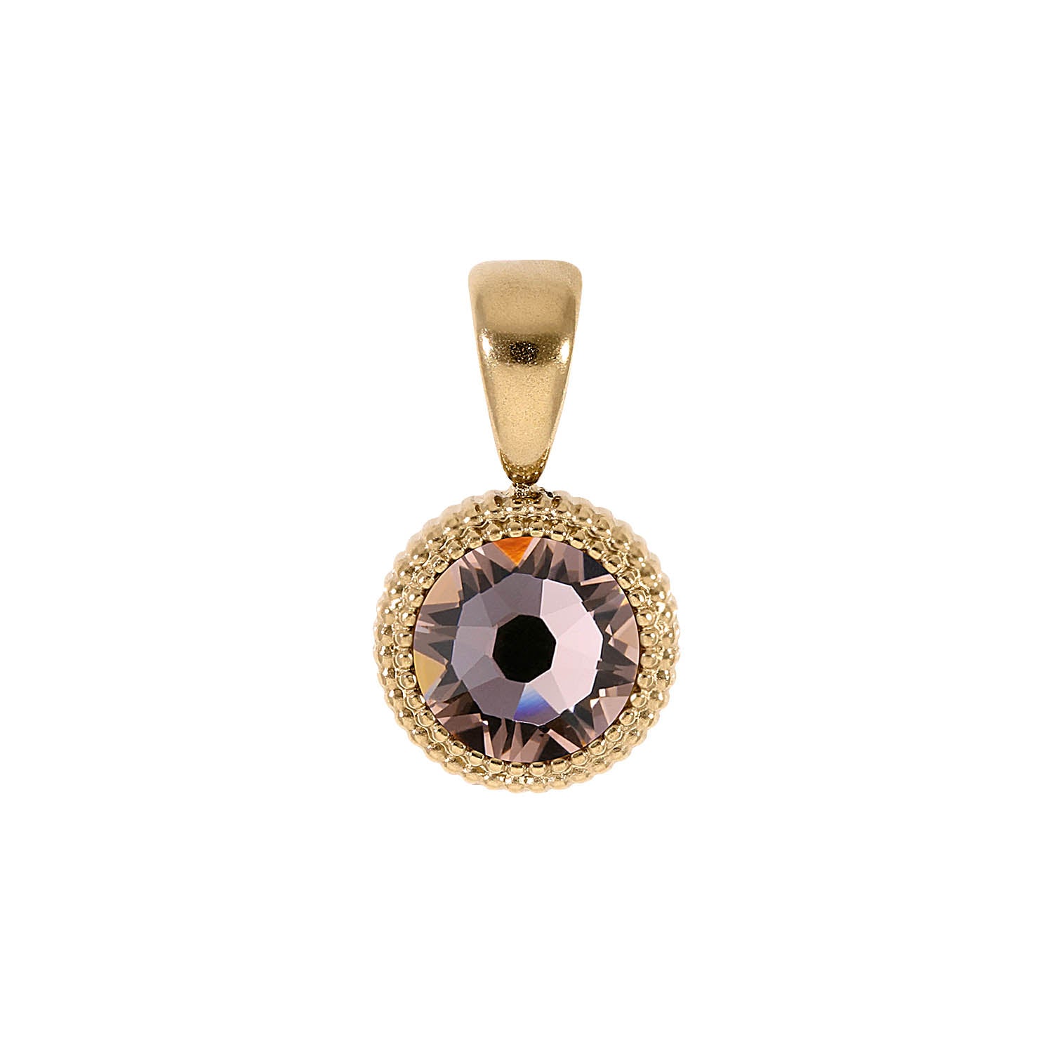 Fabero Flat Anhänger 10 mm - Gold vintage rose