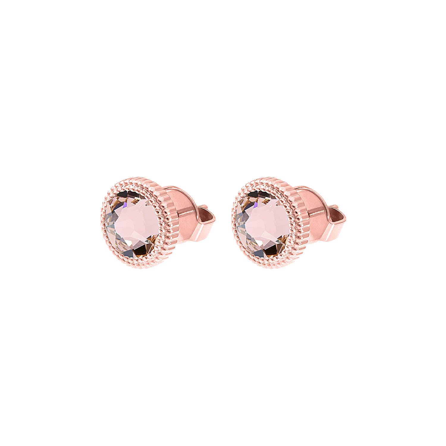 Fabero Flat Ohrstecker 10 mm - Roségold vintage rose