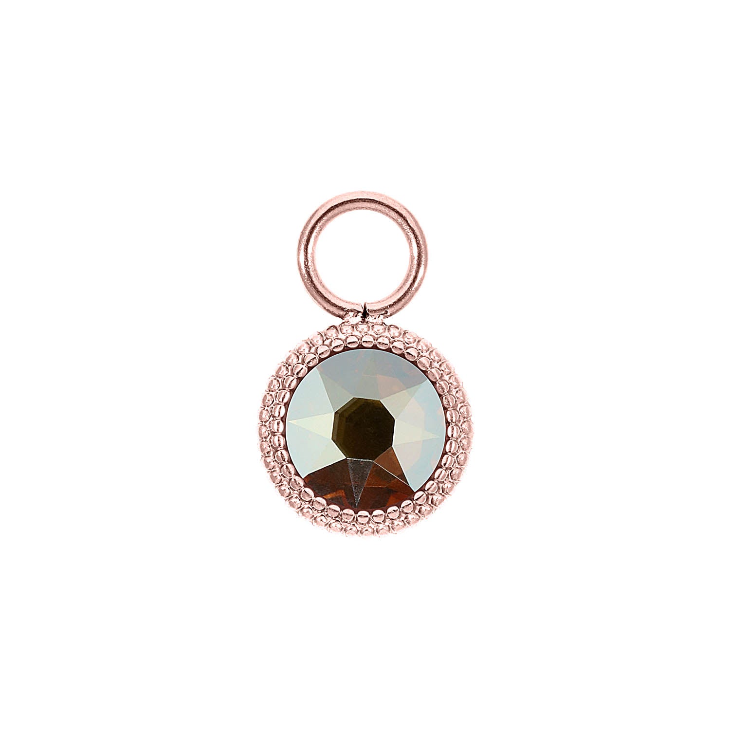 Fabero Flat Charm 10 mm - Roségold metallic sunshine