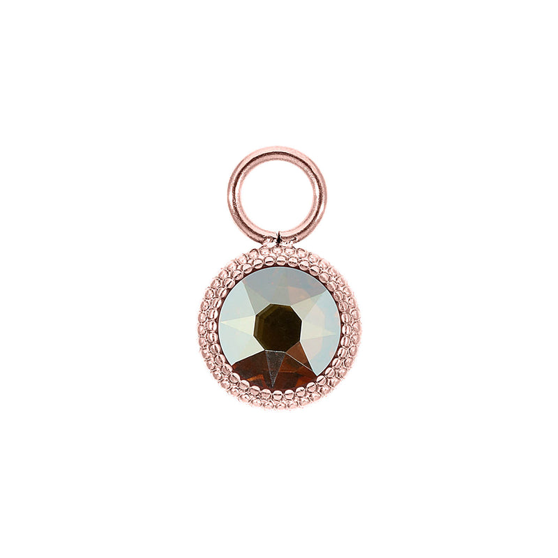 Fabero Flat Charm 10 mm - Roségold metallic sunshine
