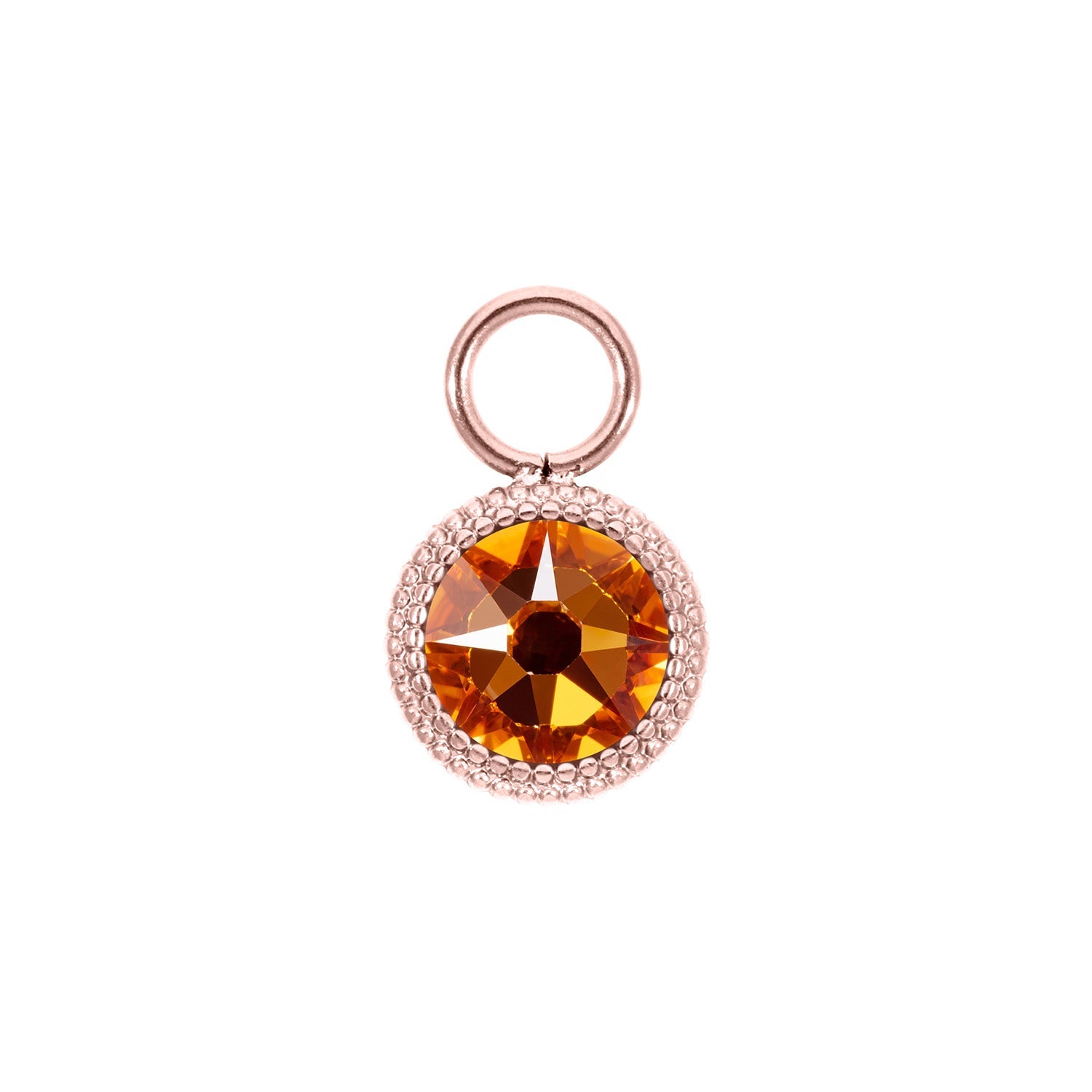 Fabero Flat Charm 10 mm - Rose Gold