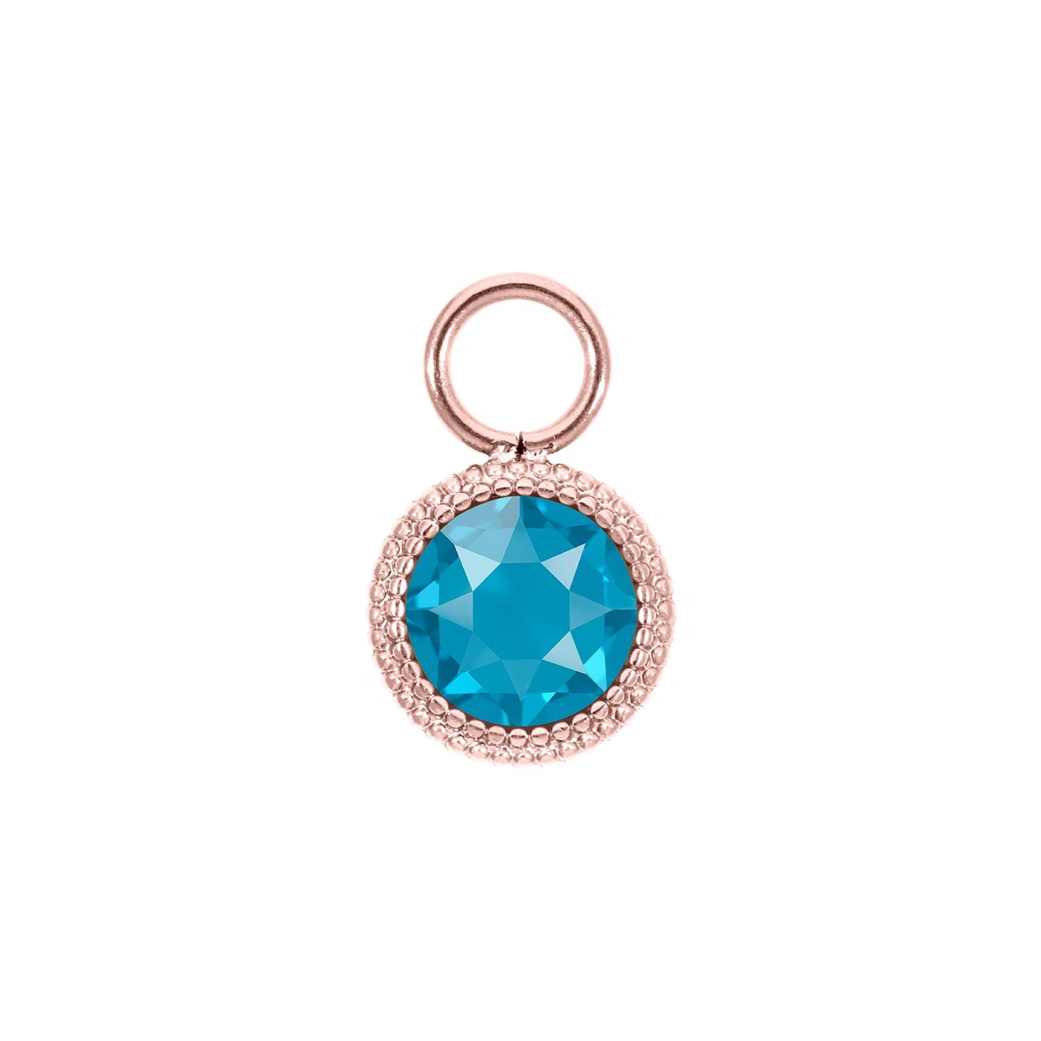 Fabero Flat Charm 10 mm - Rose Gold