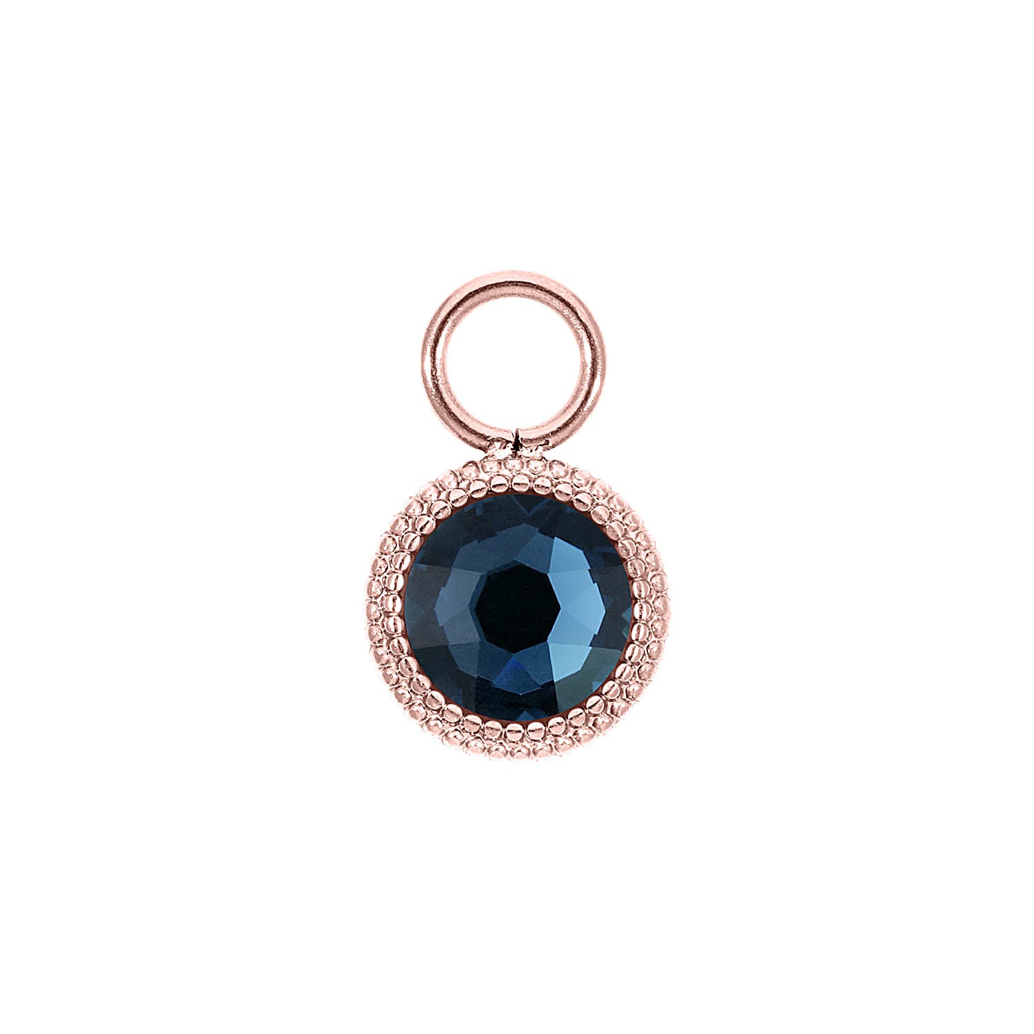 Fabero Flat Charm 10 mm - Roségold montana