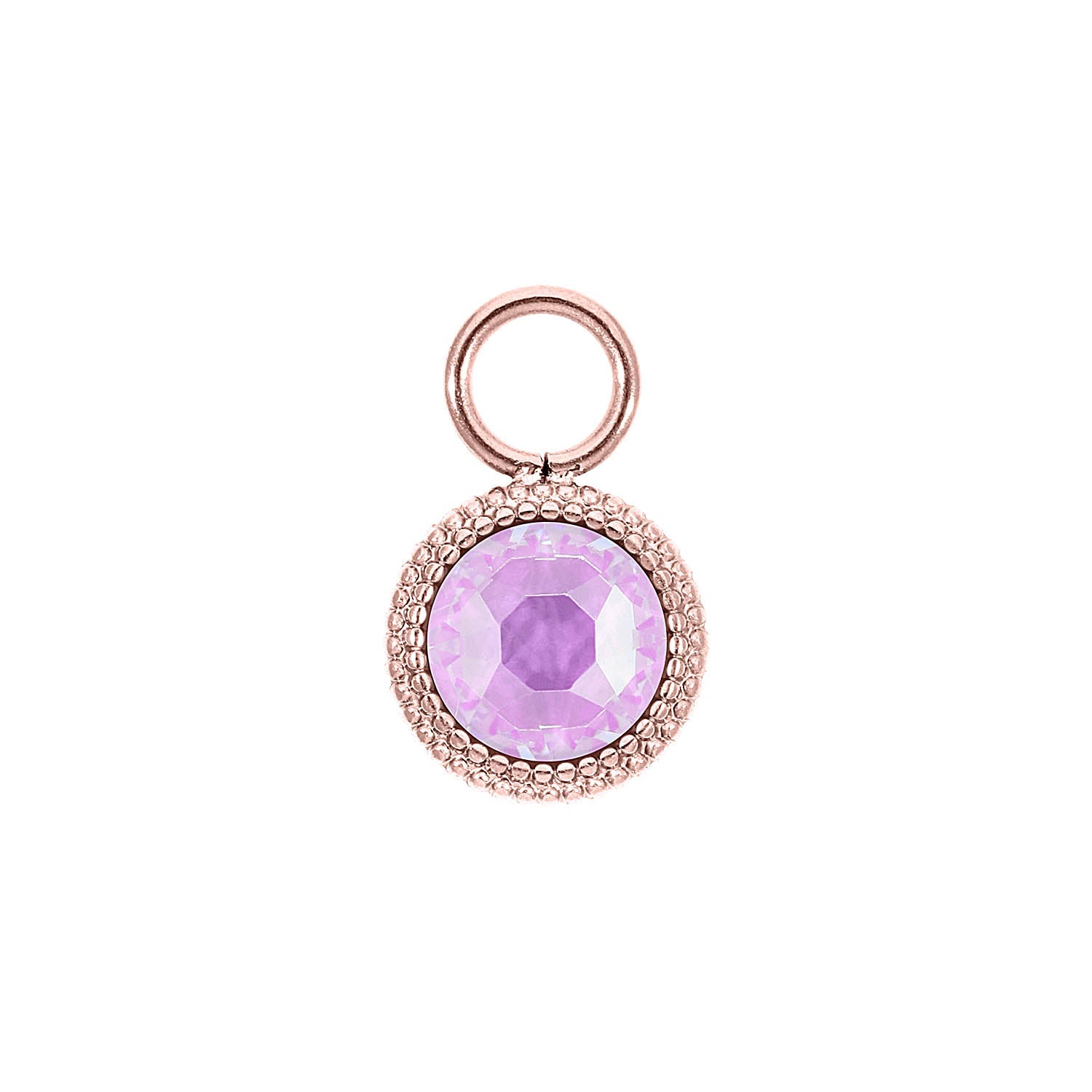 Fabero Flat Charm 10 mm - Rose Gold