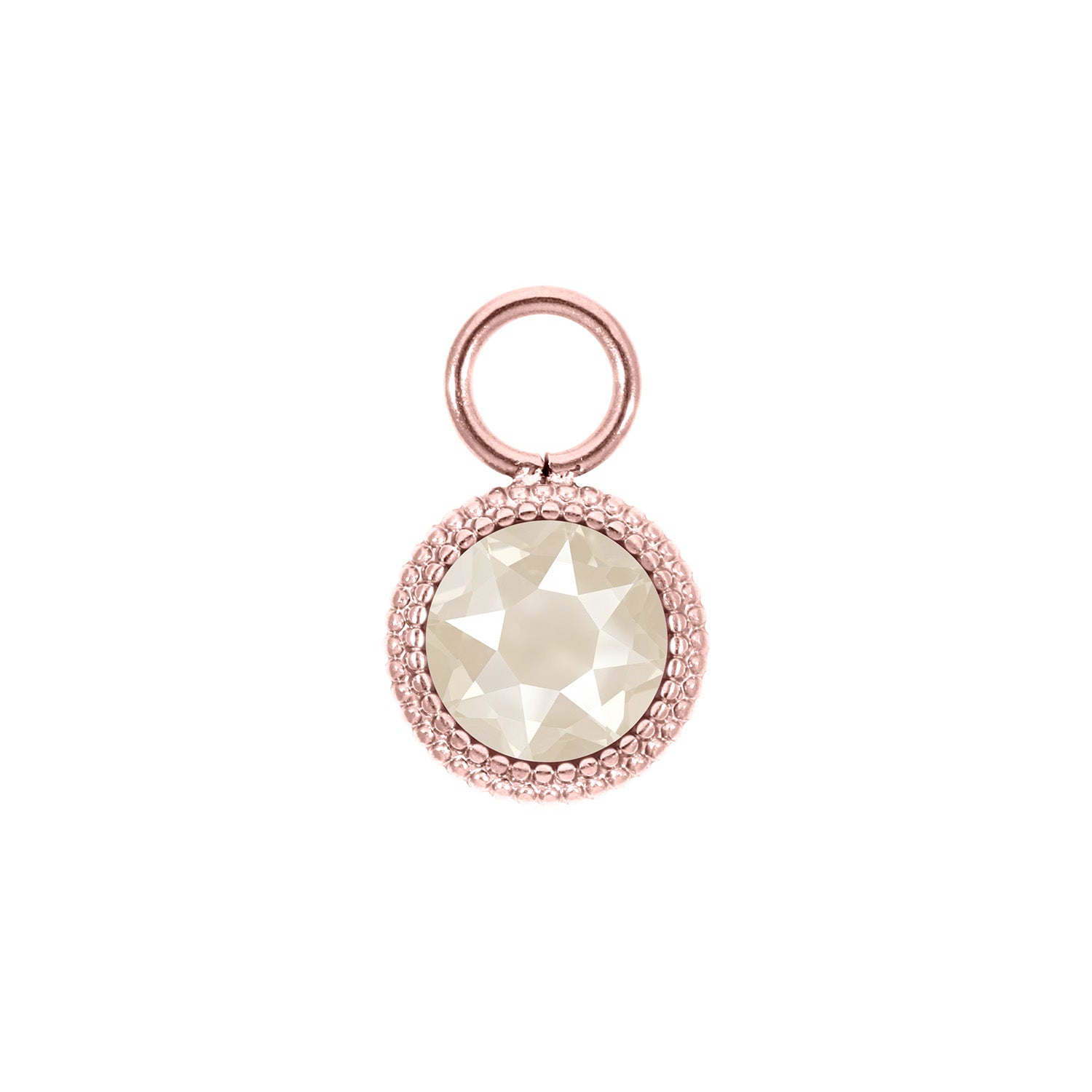 Fabero Flat Charm 10 mm - Rose Gold