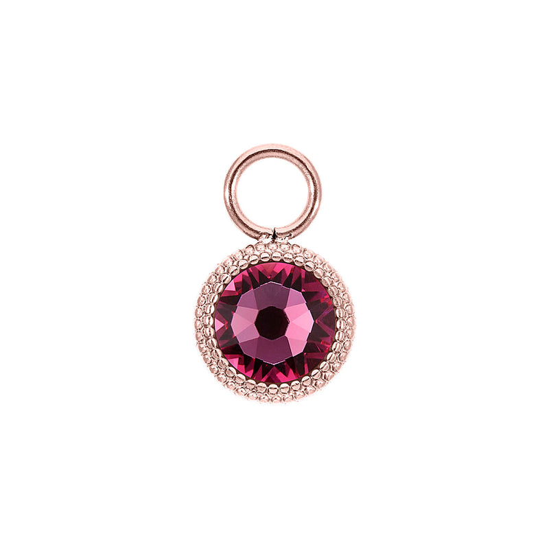 Fabero Flat Charm 10 mm - Roségold rose