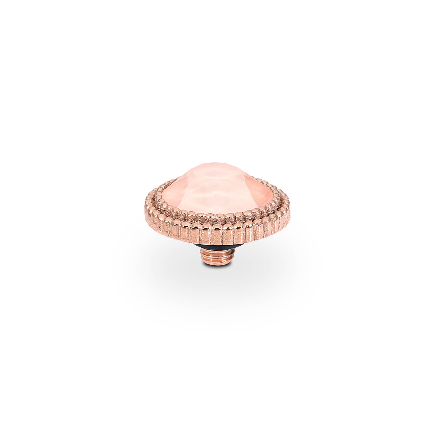 Fabero Flat Top 10 mm - Roségold Crystal Flamingo Ignite