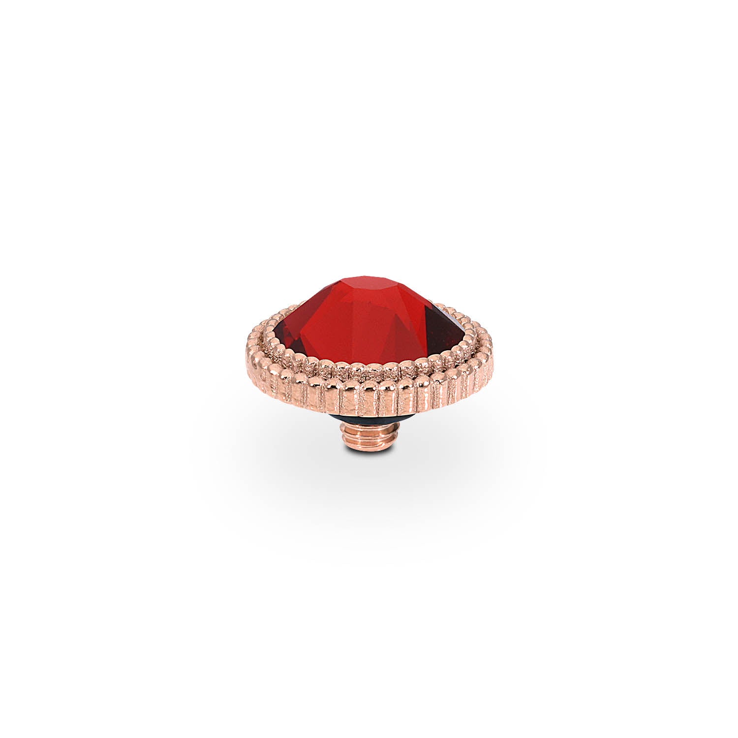 Fabero Flat Top 10 mm - Roségold scarlet