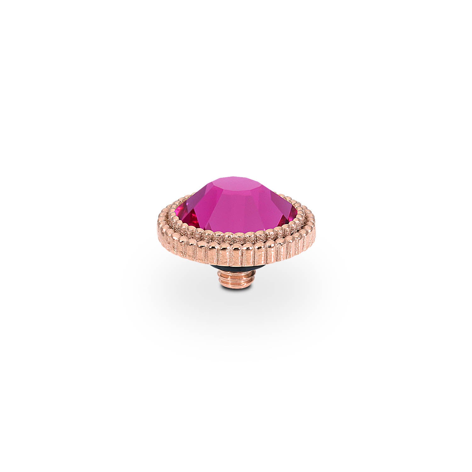 Fabero Flat Top 10 mm - Roségold fuchsia