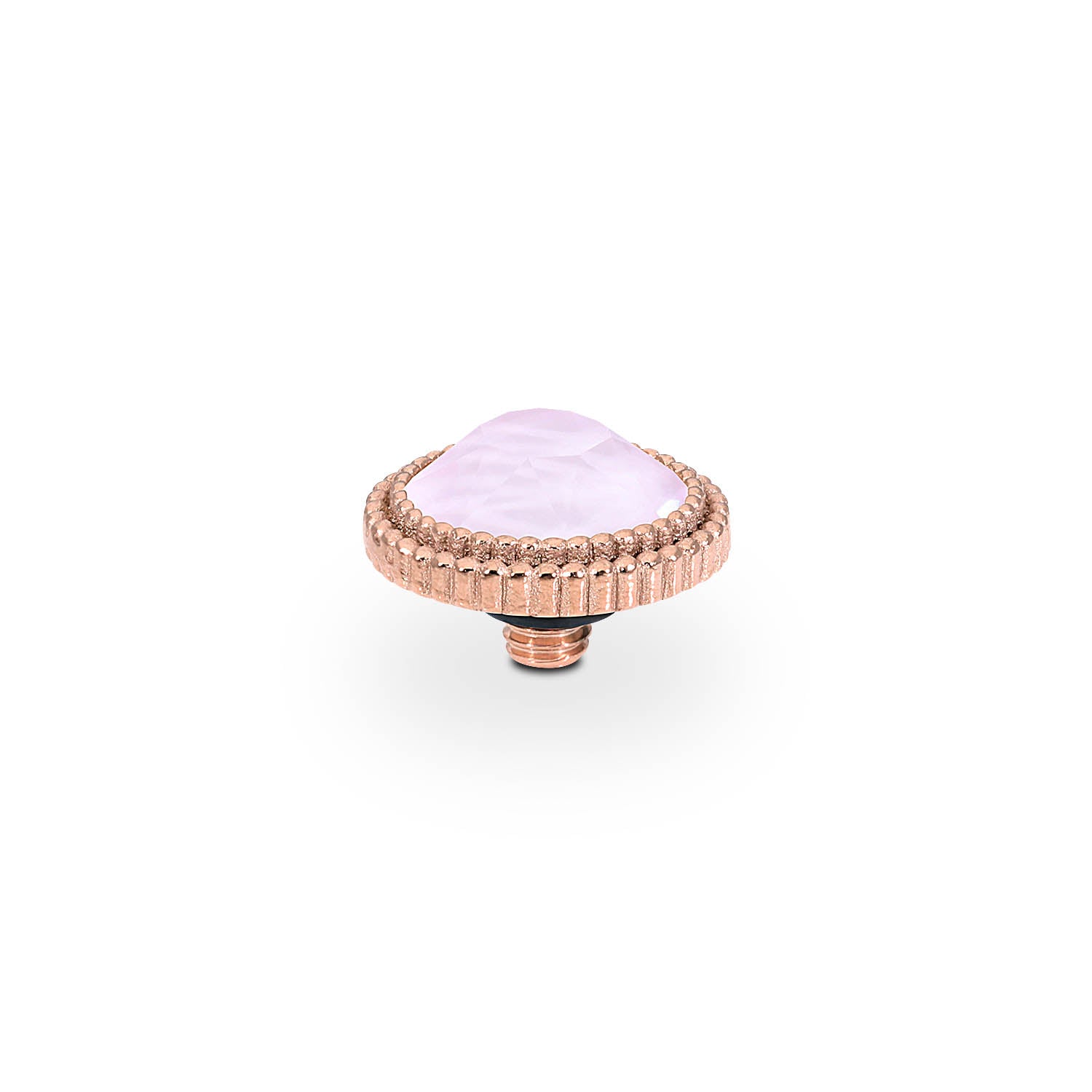 Fabero Flat Top 10 mm - Roségold crystal soft rose ignite