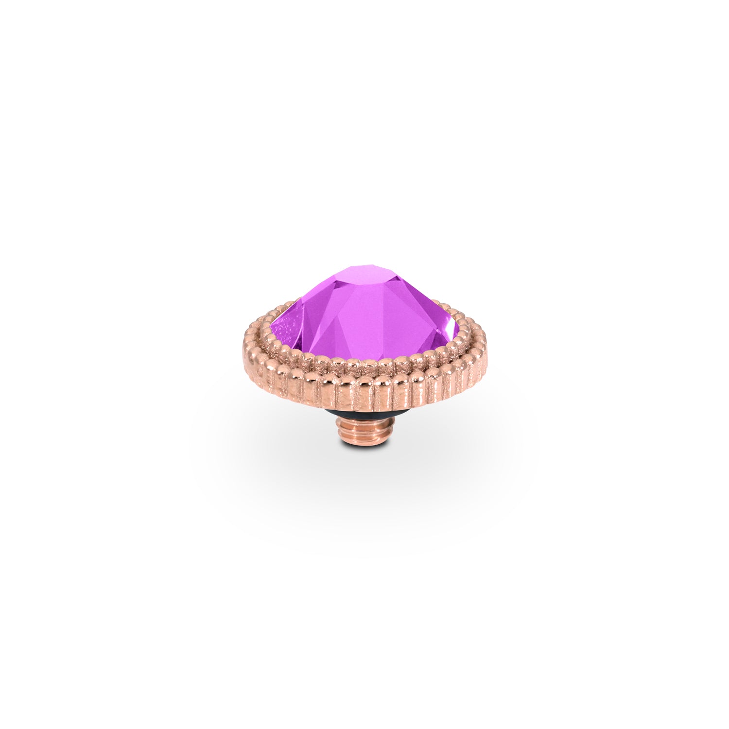 Fabero Flat Top 10 mm - Roségold ReCreated Dark Sapphire