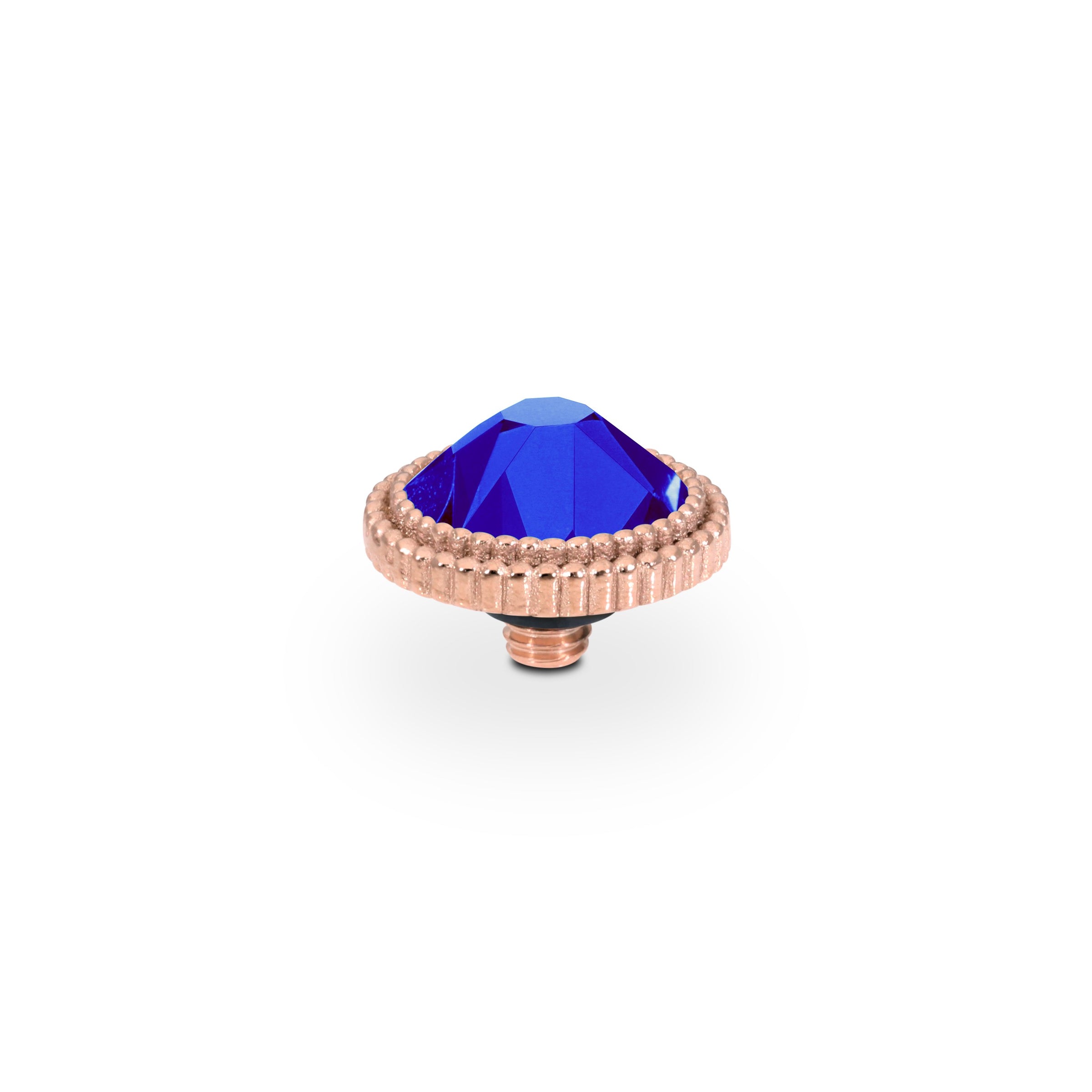 Fabero Flat Top 10 mm - Roségold ReCreated Dark Sapphire