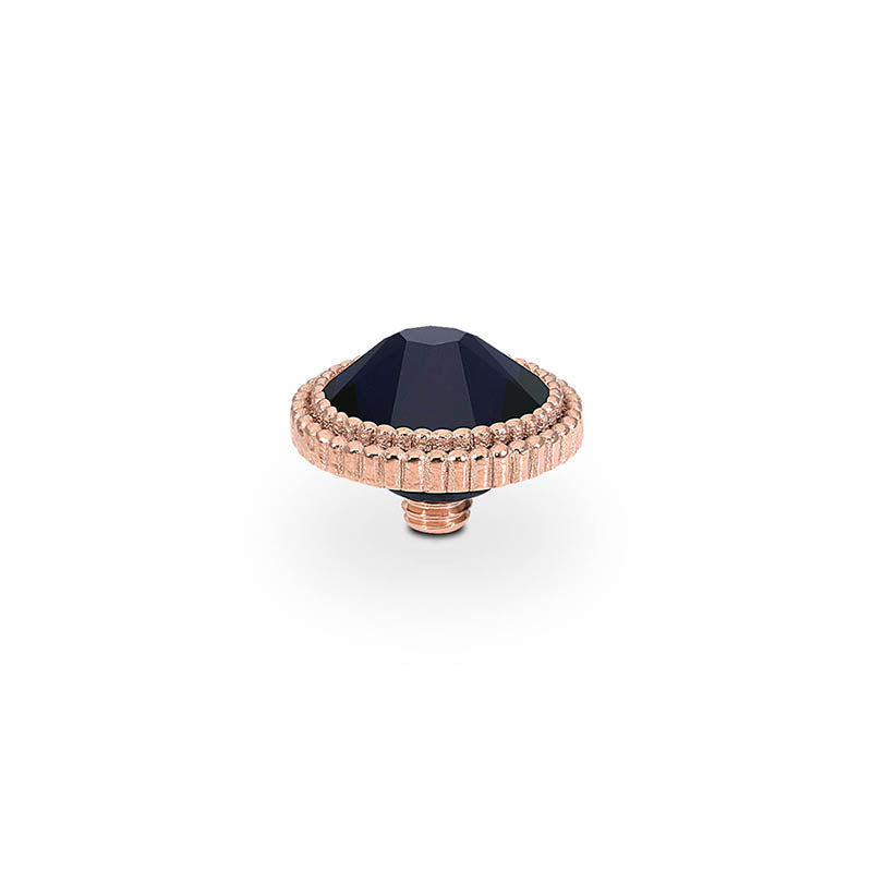 Fabero Flat Top 10 mm - Roségold Dark Indigo