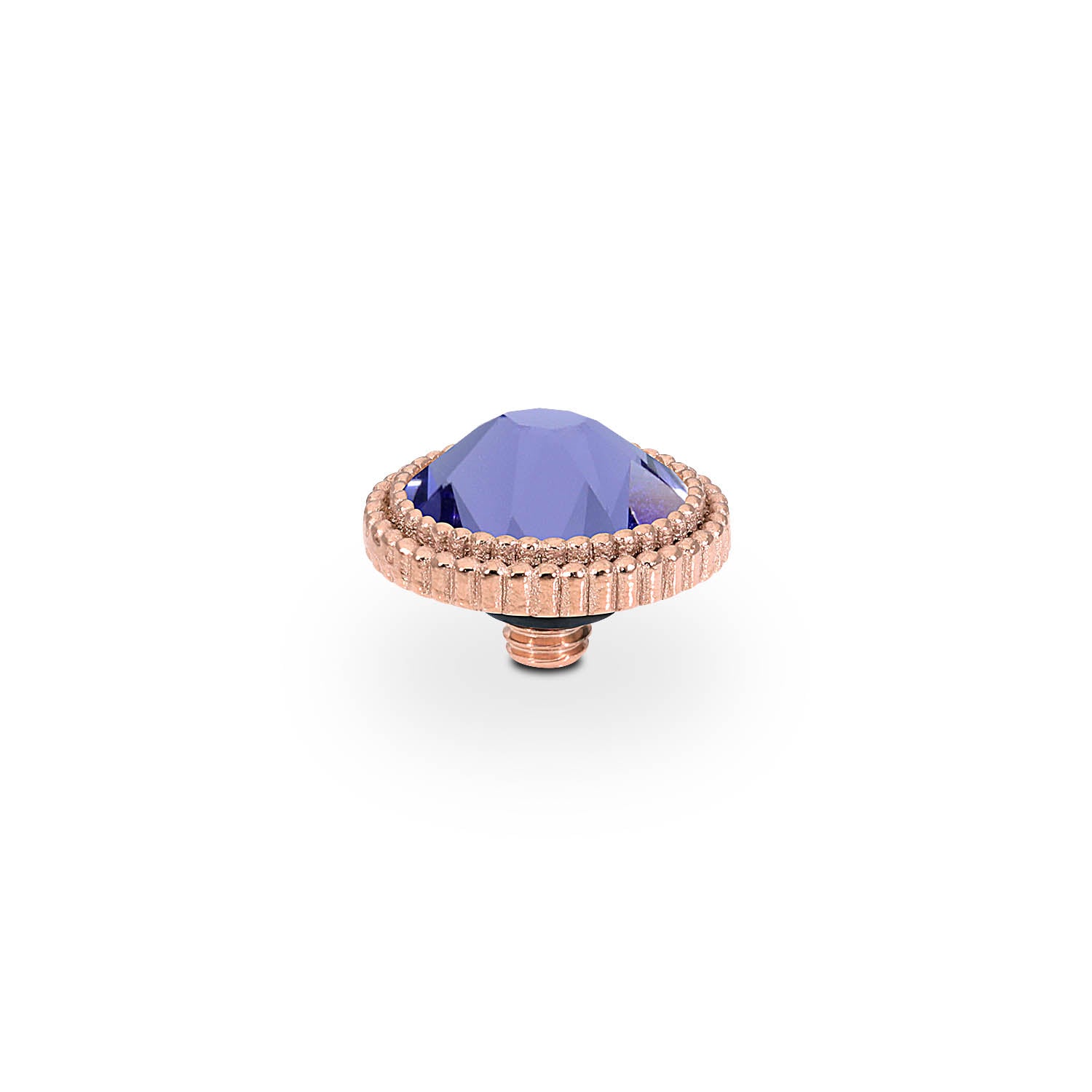 Fabero Flat Top 10 mm - Roségold tanzanite