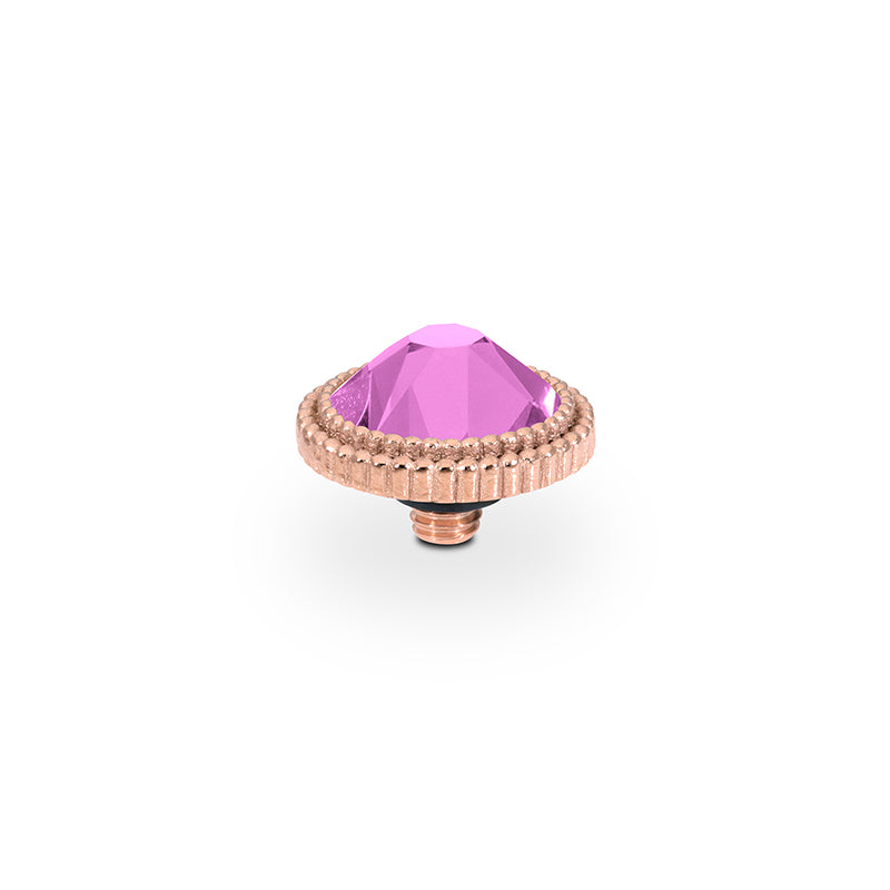 Fabero Flat Top 10 mm - Roségold Crystal Orchid Ignite