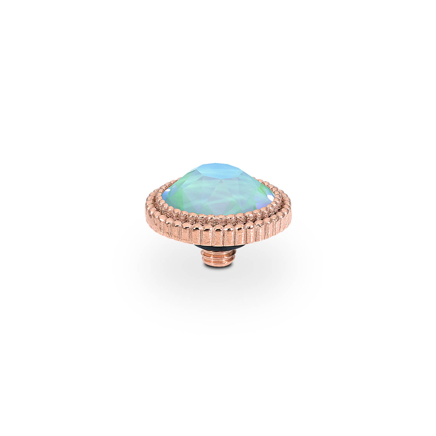 Fabero Flat Top 10 mm - Roségold silky sage delite