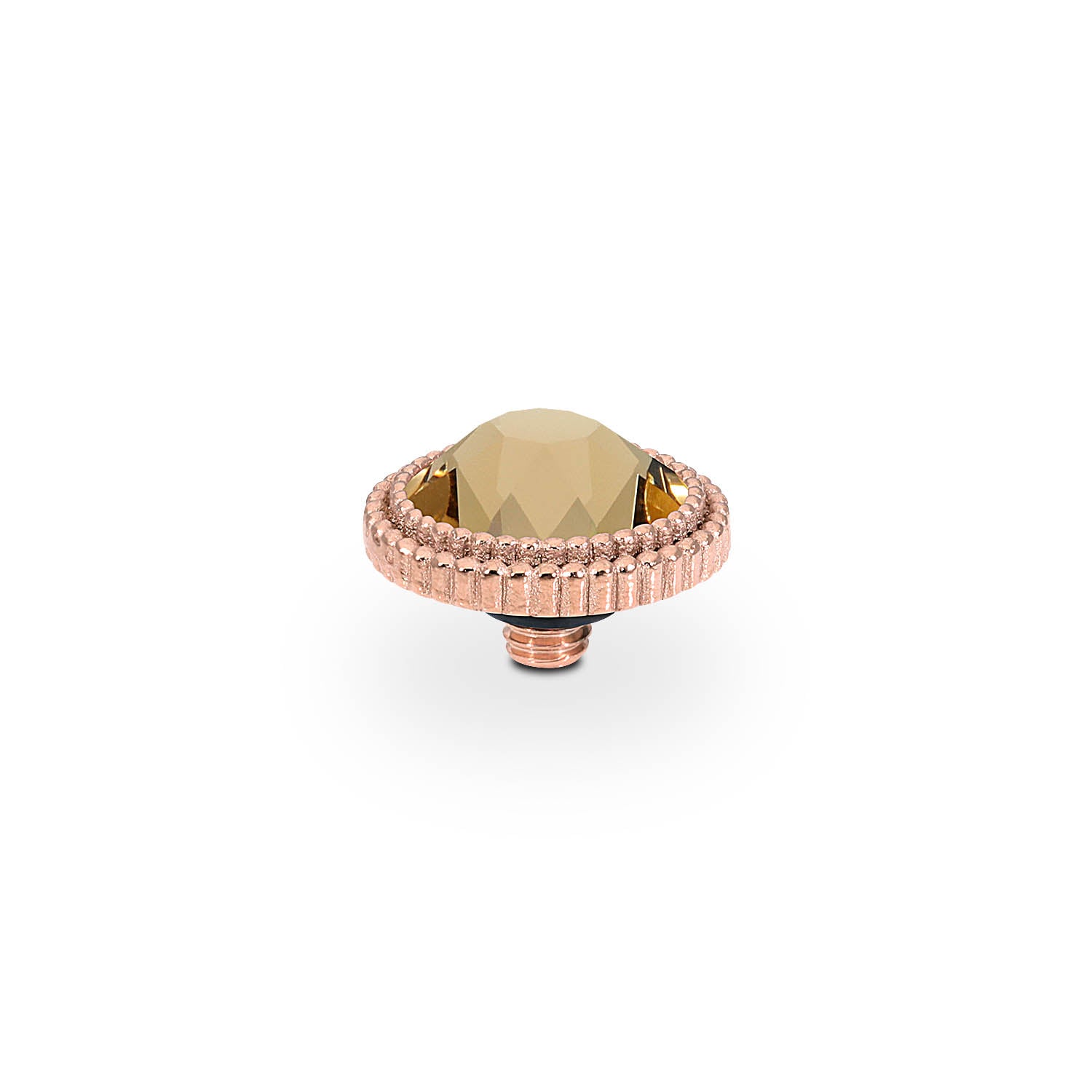 Fabero Flat Top 10 mm - Roségold light colorado topaz