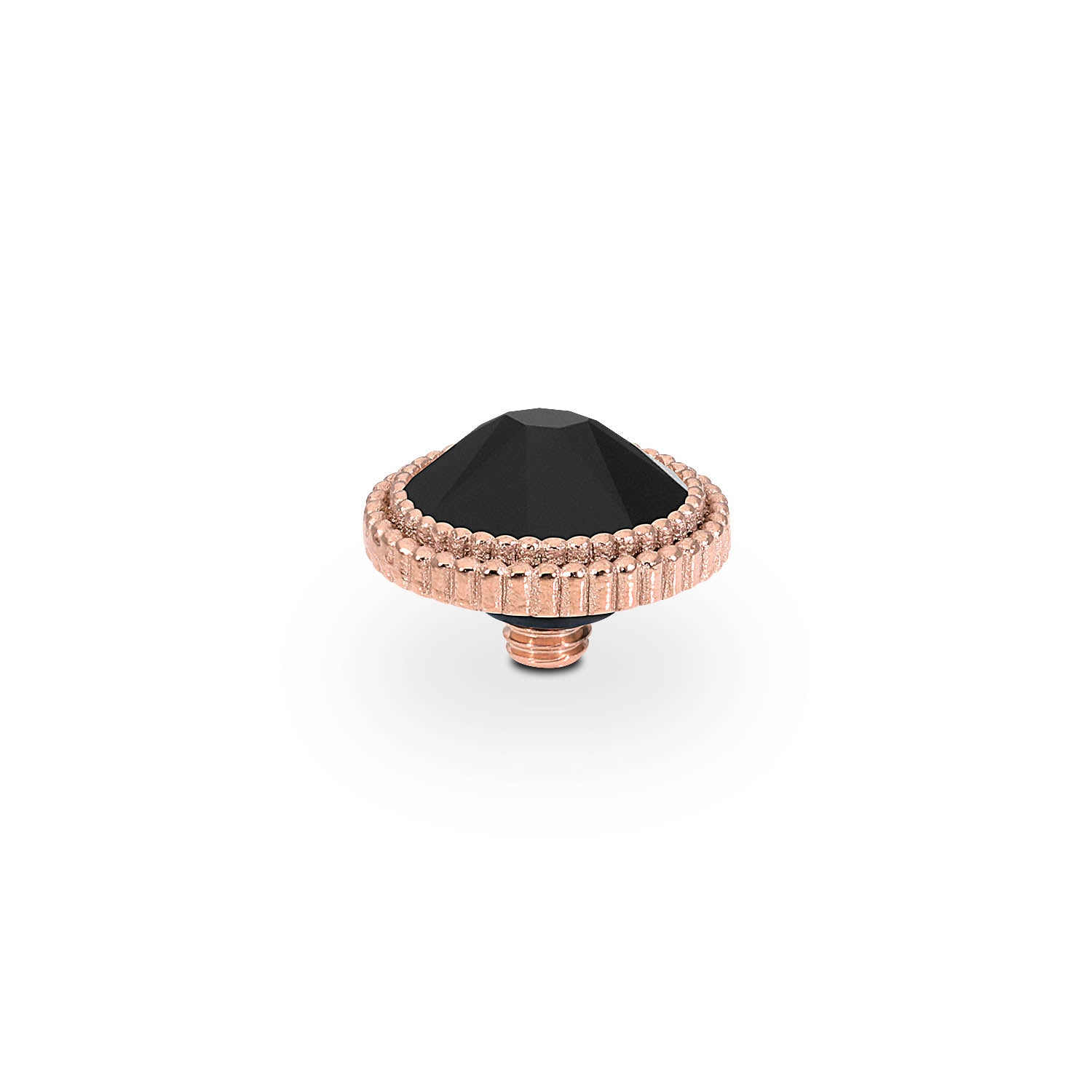 Fabero Flat Top 10 mm - Roségold jet