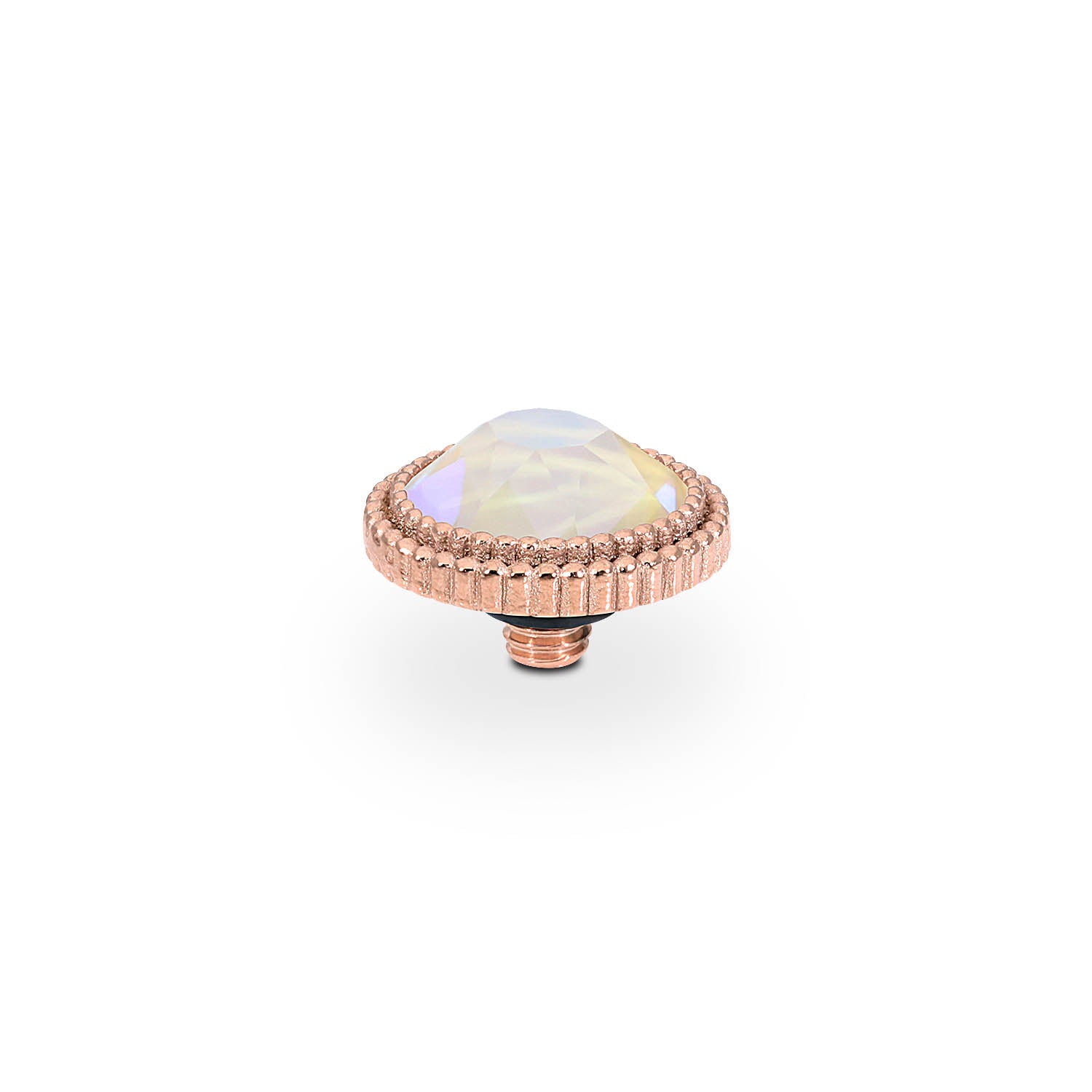 Fabero Flat Top 10 mm - Roségold ivory cream delite